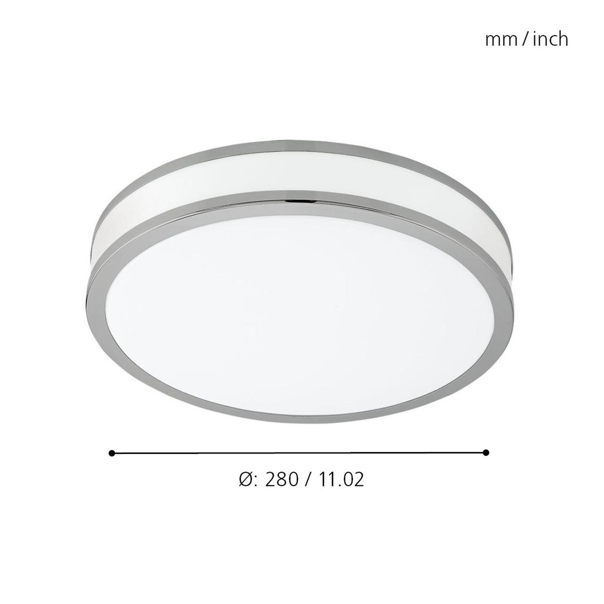 Plafonnier métal blanc PALERMO 2 LED INT 4X15,6W