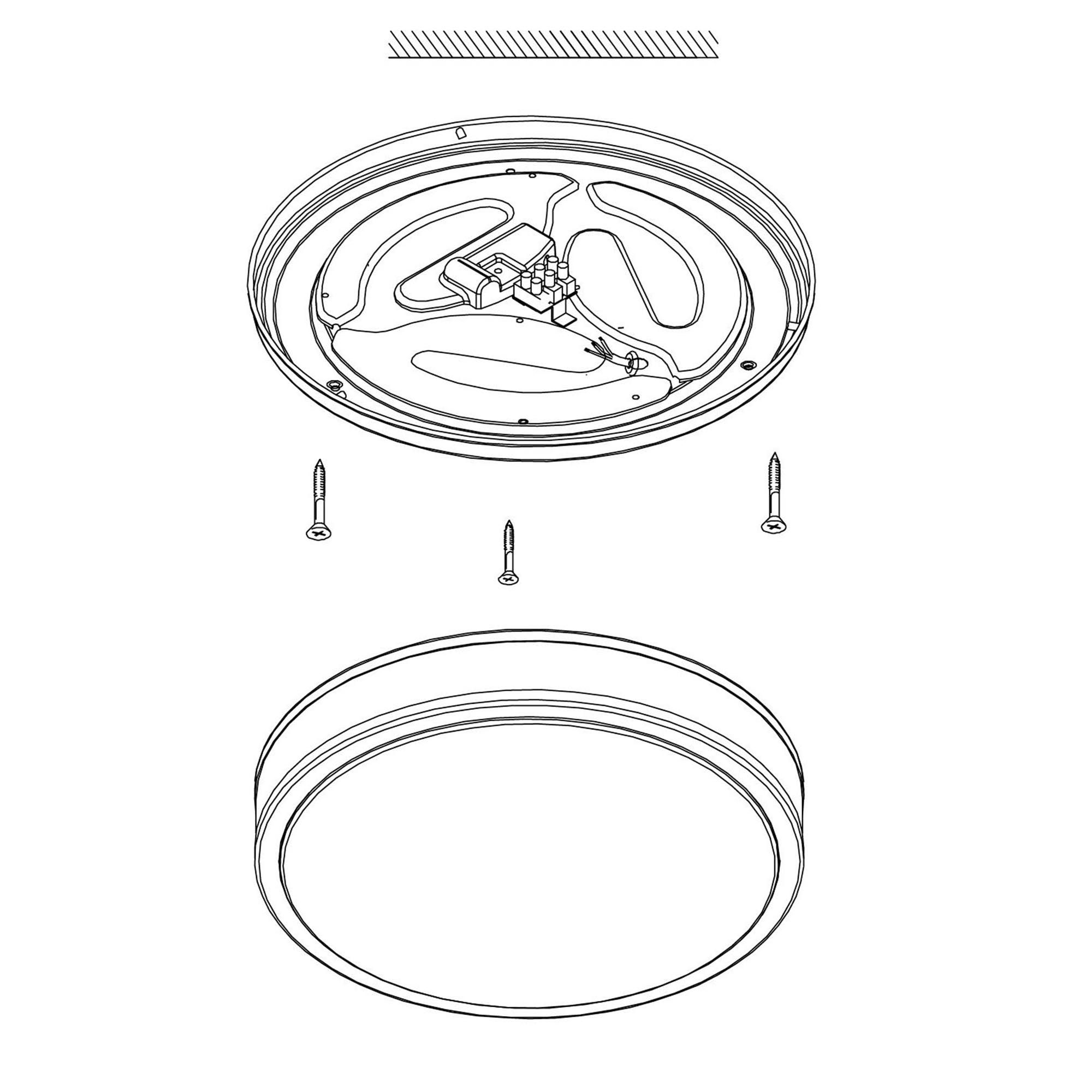 Plafonnier métal blanc PALERMO 2 LED INT 4X15,6W