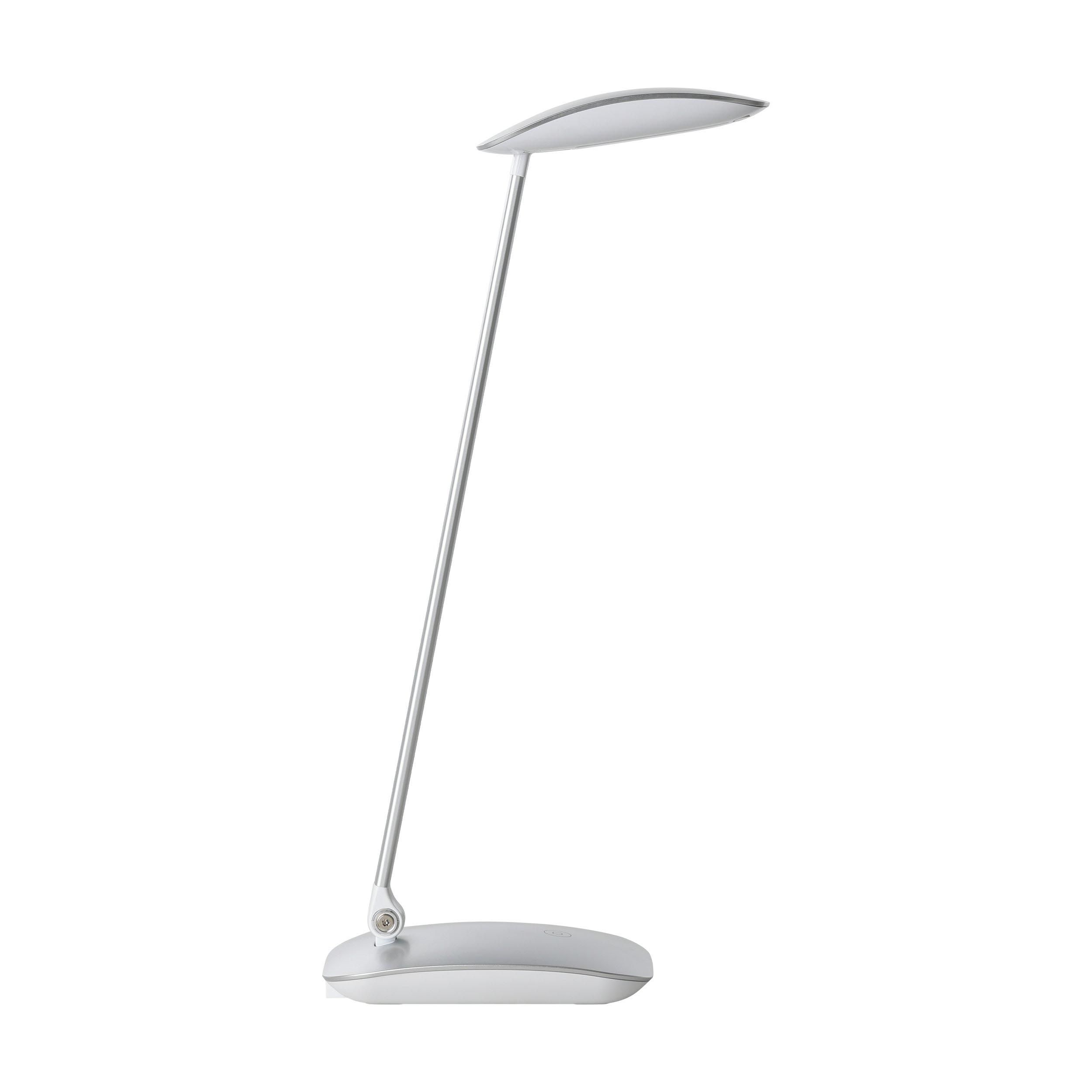 Lampe de bureau plastique argenté CAJERO LED INT 4,8W