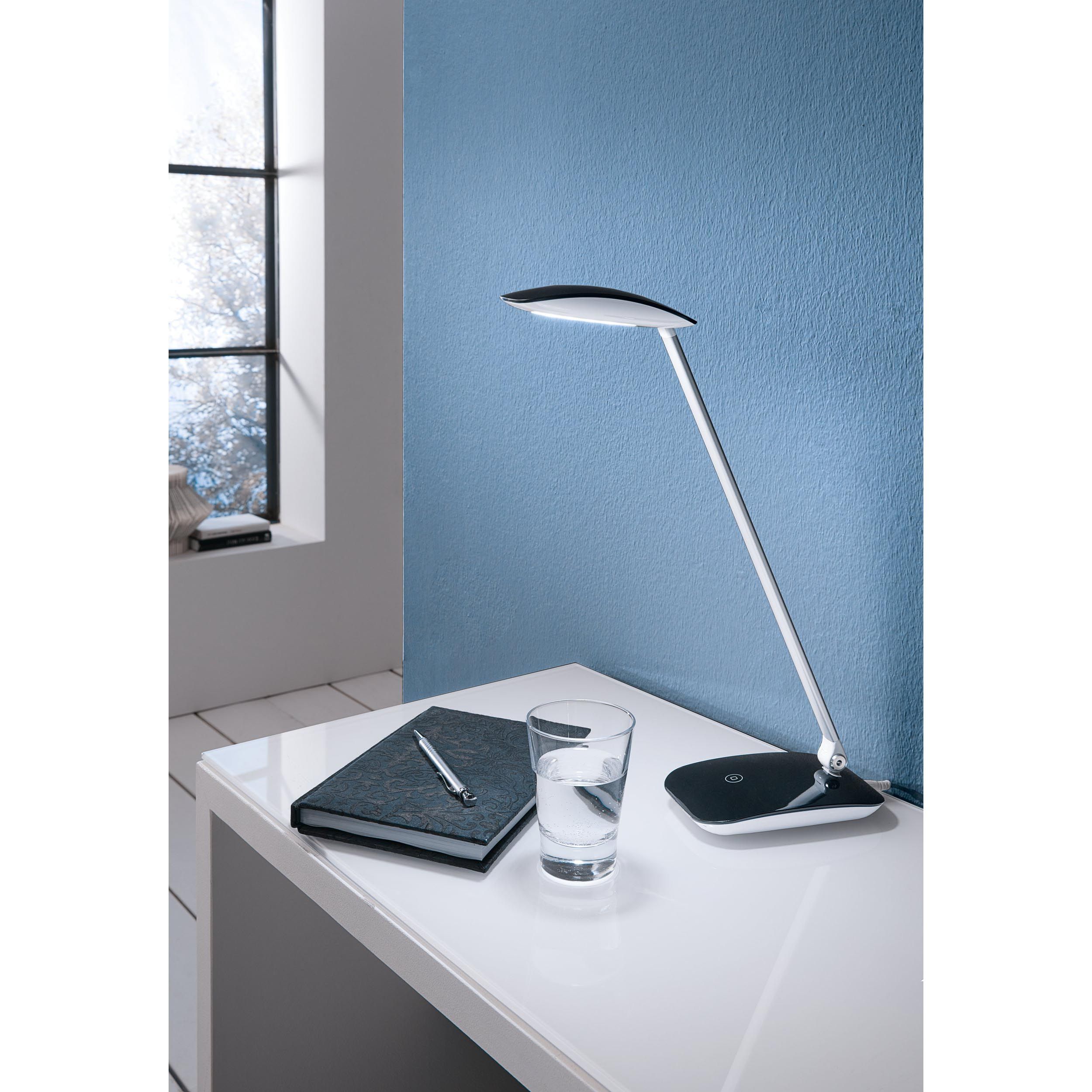 Lampe de bureau LED CAJERO noir H50cm