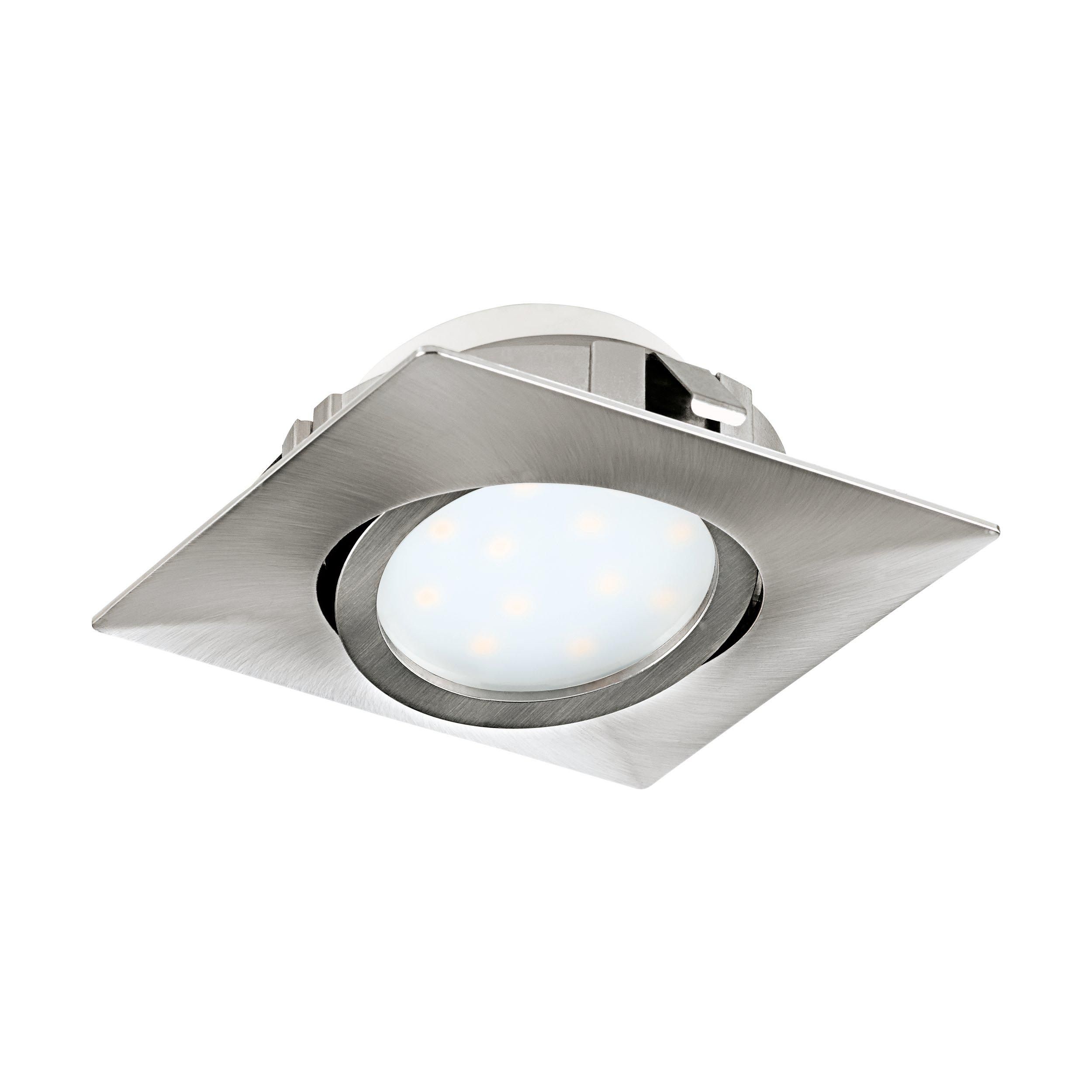 Spot à encastrer métal nickel PINEDA LED INT 1X4,9W