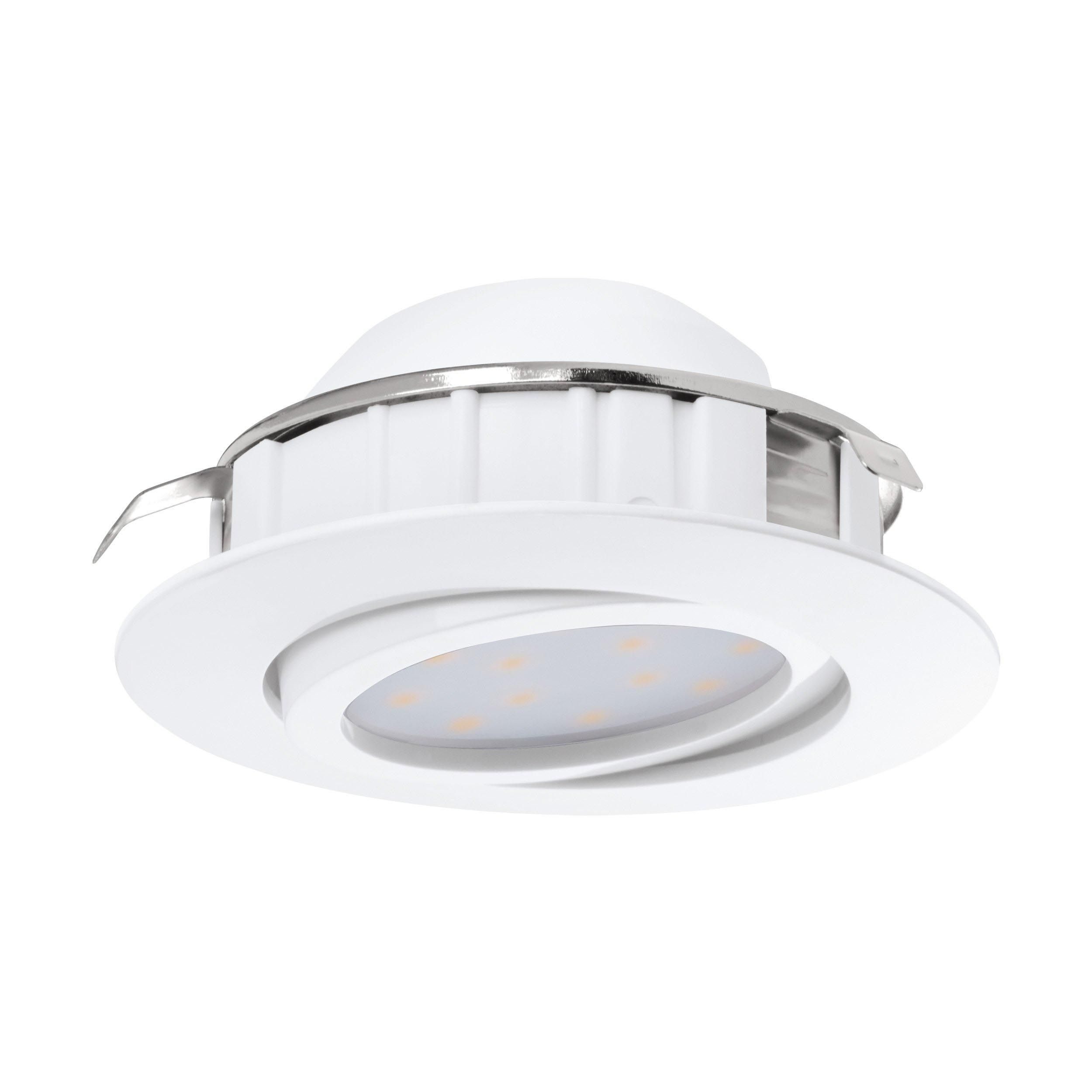 Spot à encastrer métal blanc PINEDA LED INT 3X4,9W