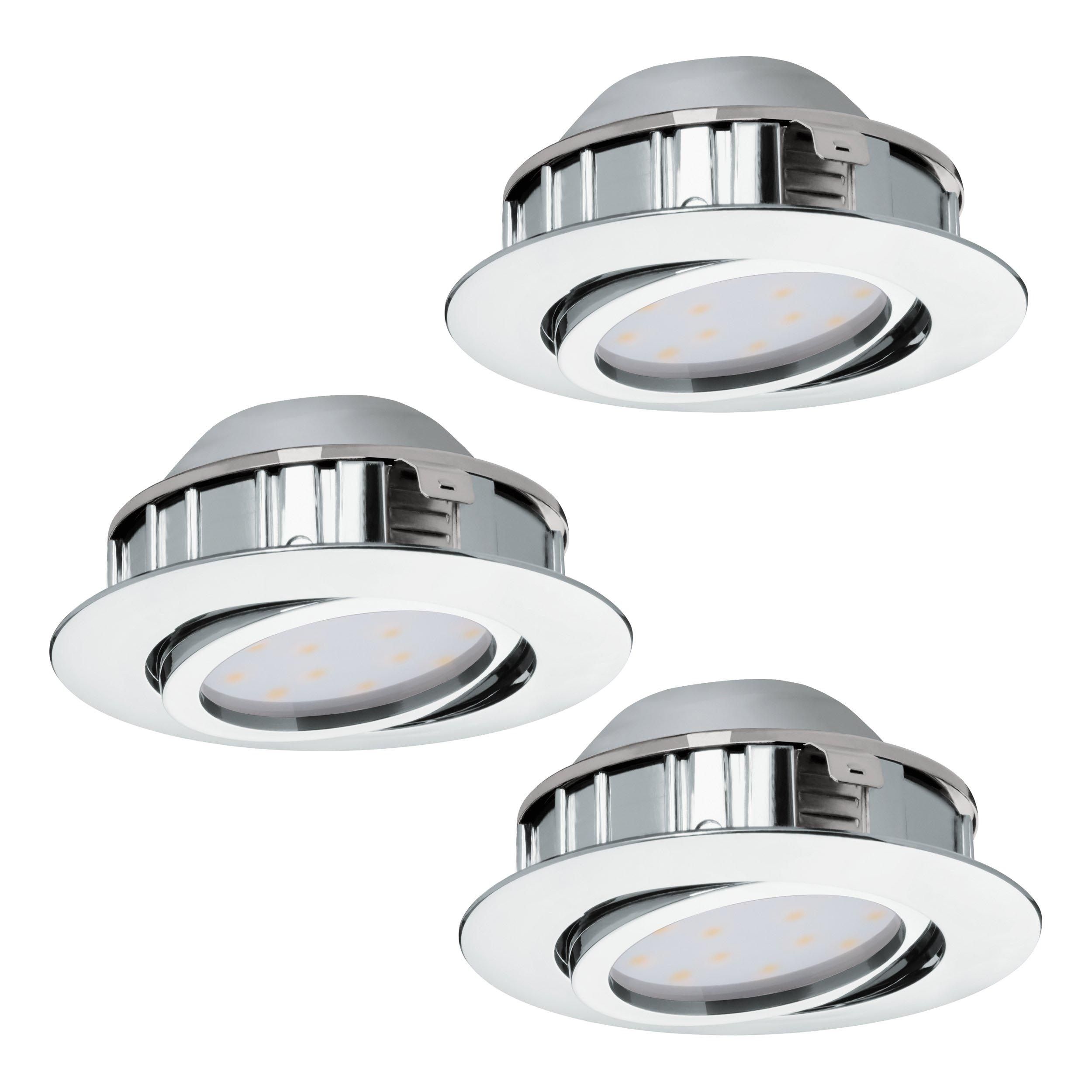 Spot à encastrer métal argenté PINEDA LED INT 3X4,9W