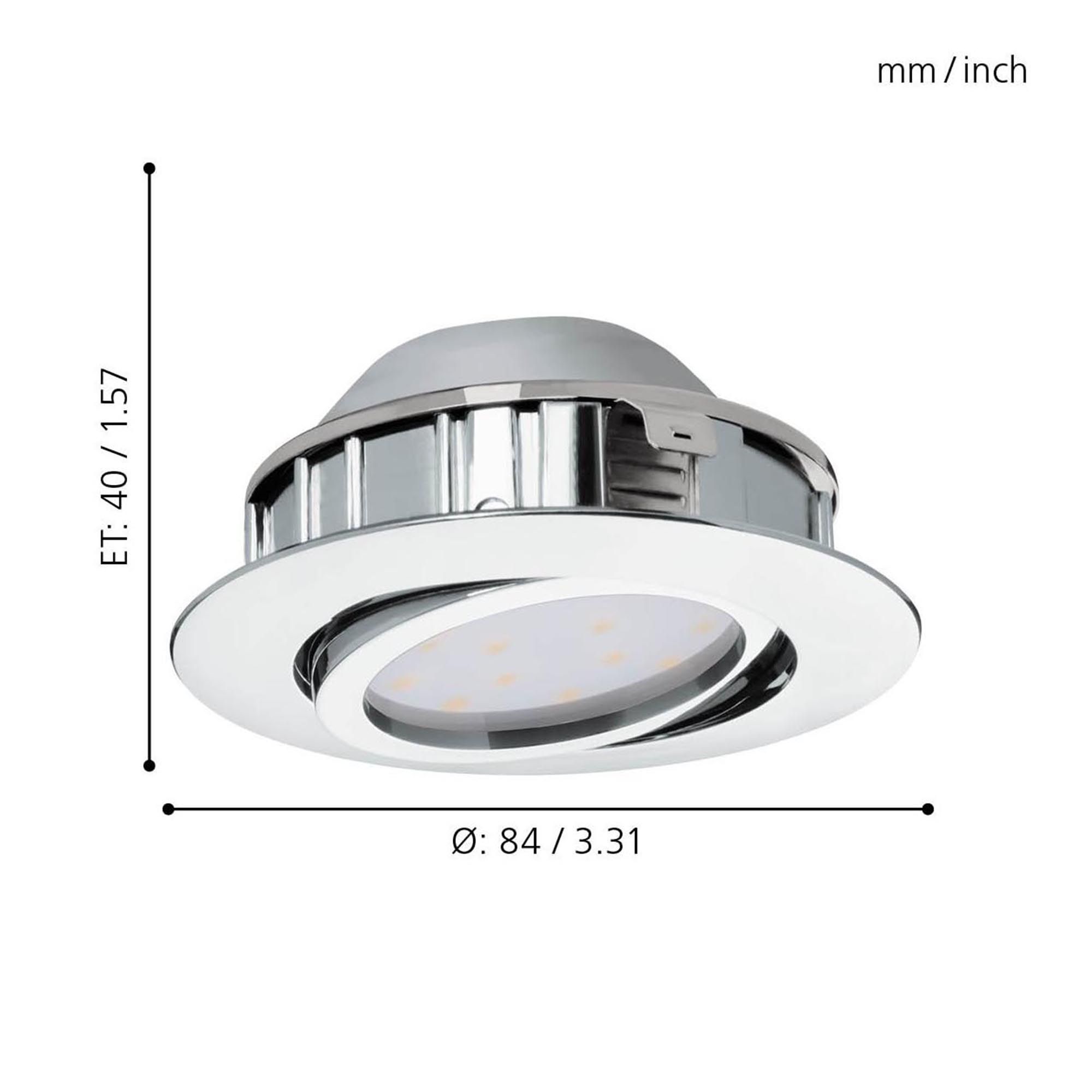 Spot à encastrer métal argenté PINEDA LED INT 1X5,5W