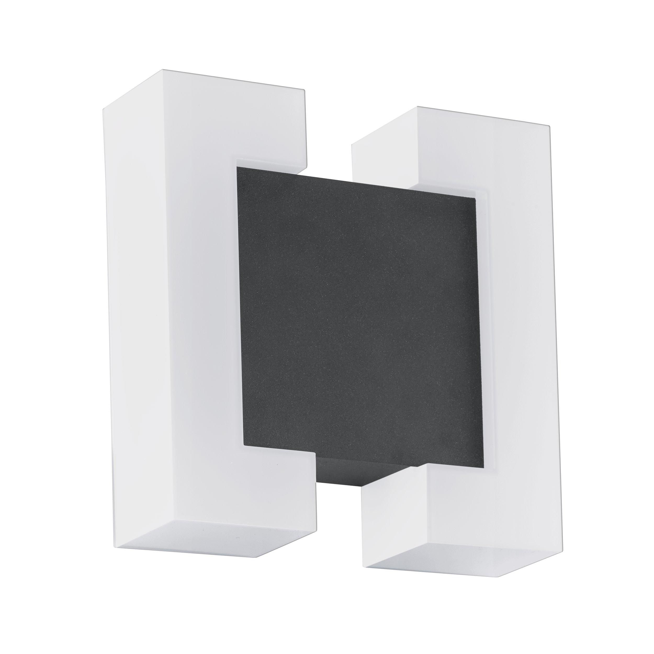 Applique extérieure métal anthracite SITIA LED INT 2X4,8W