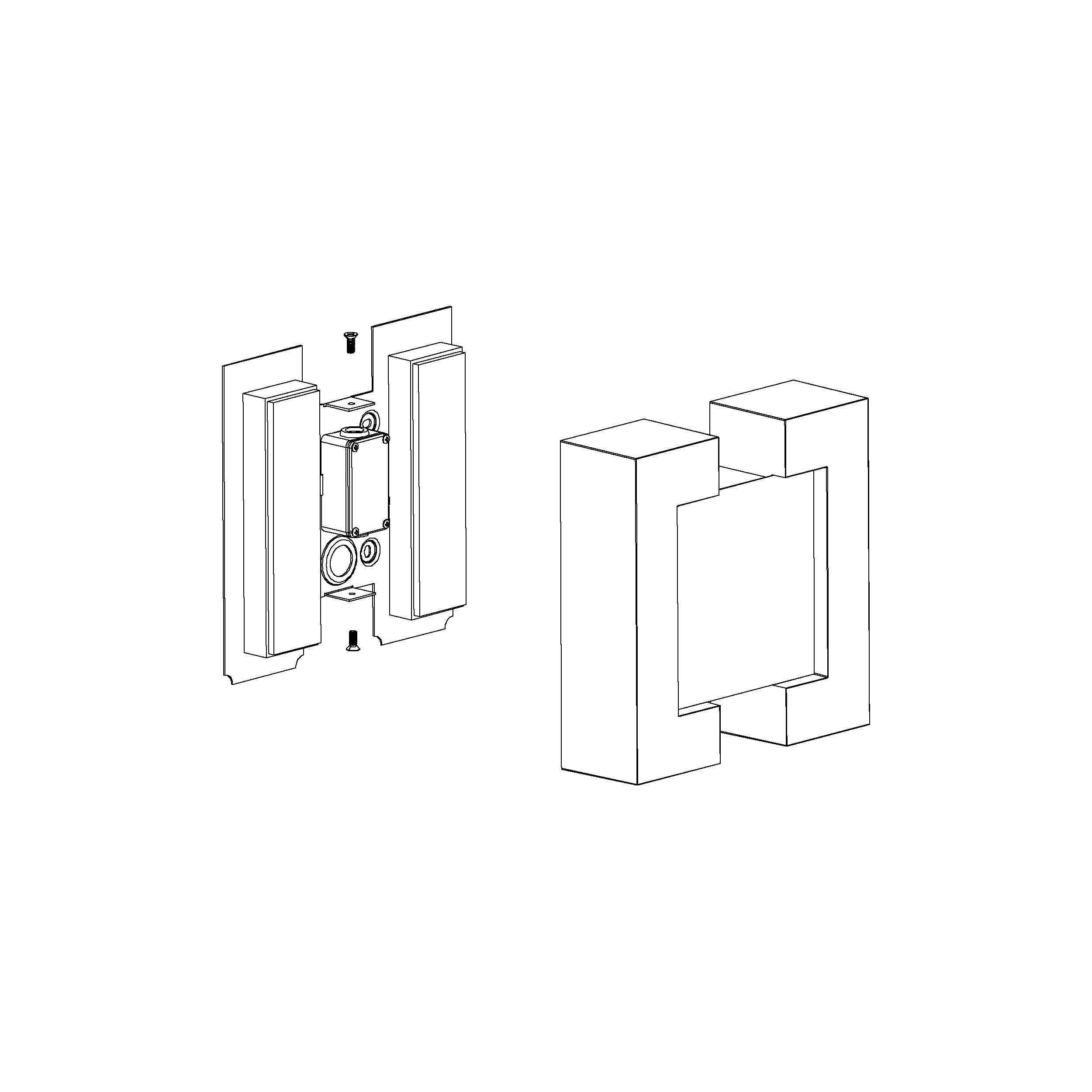 Applique extérieure métal anthracite SITIA LED INT 2X4,8W