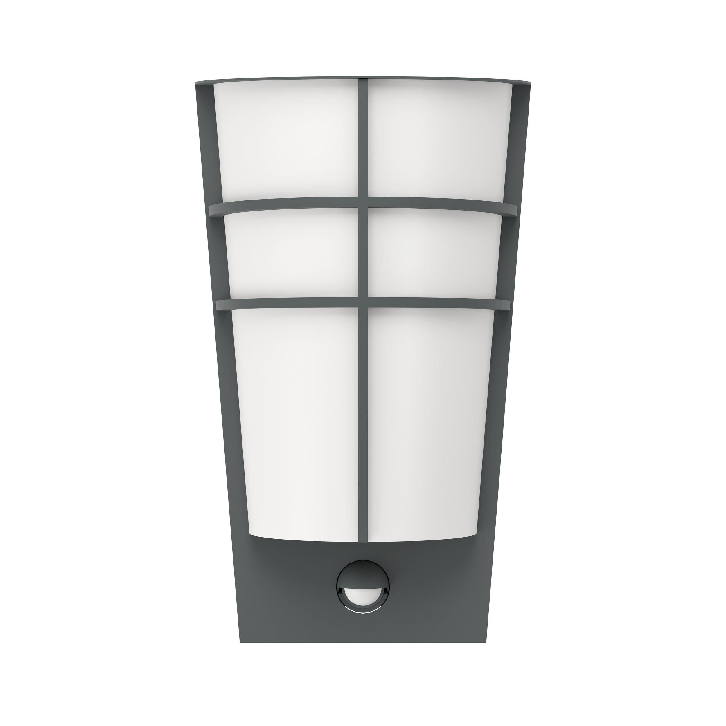 Applique extérieure métal anthracite BREGANZO 1 LED INT 2X2,5W