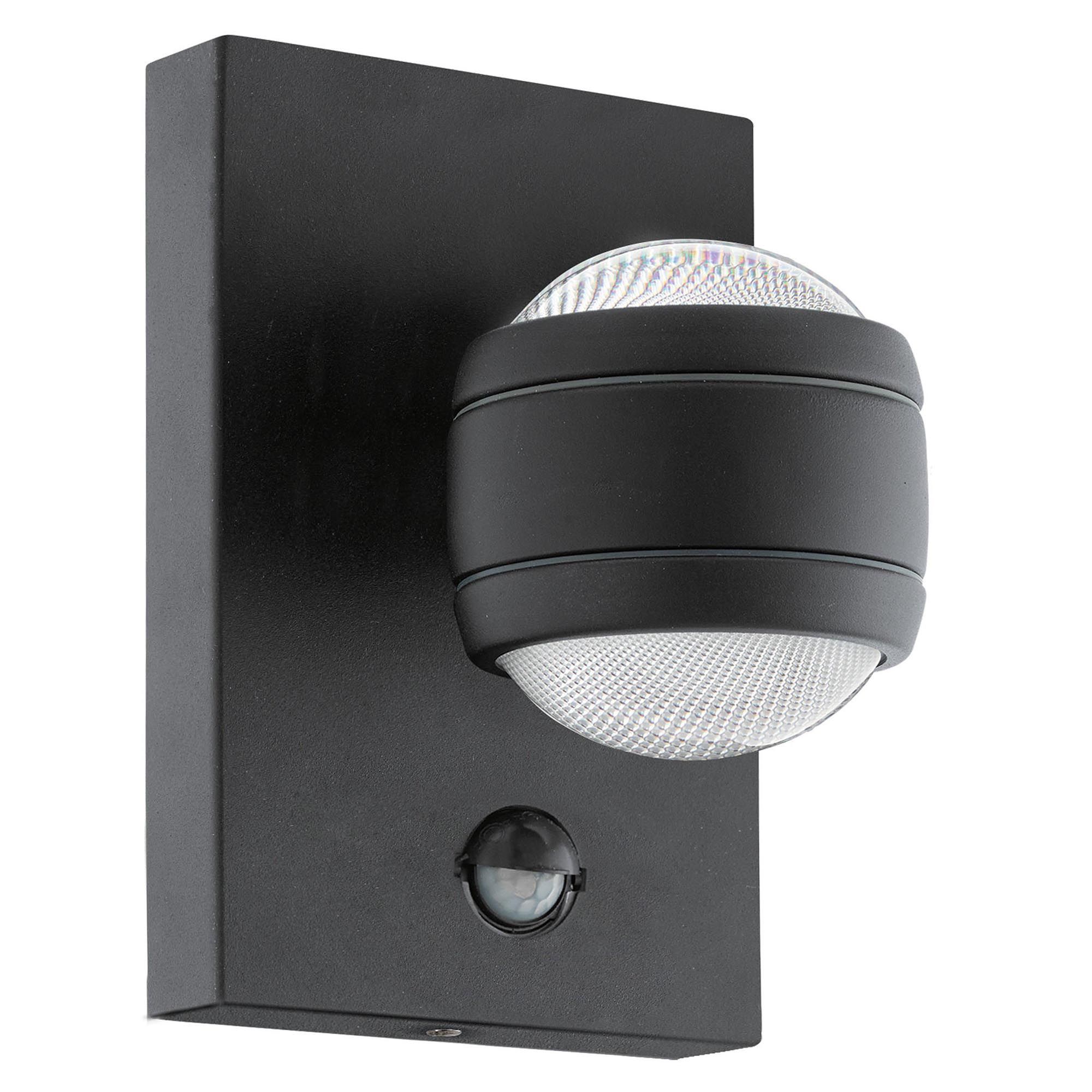 Applique extérieure métal noir SESIMBA 1 LED INT 2X3,7W