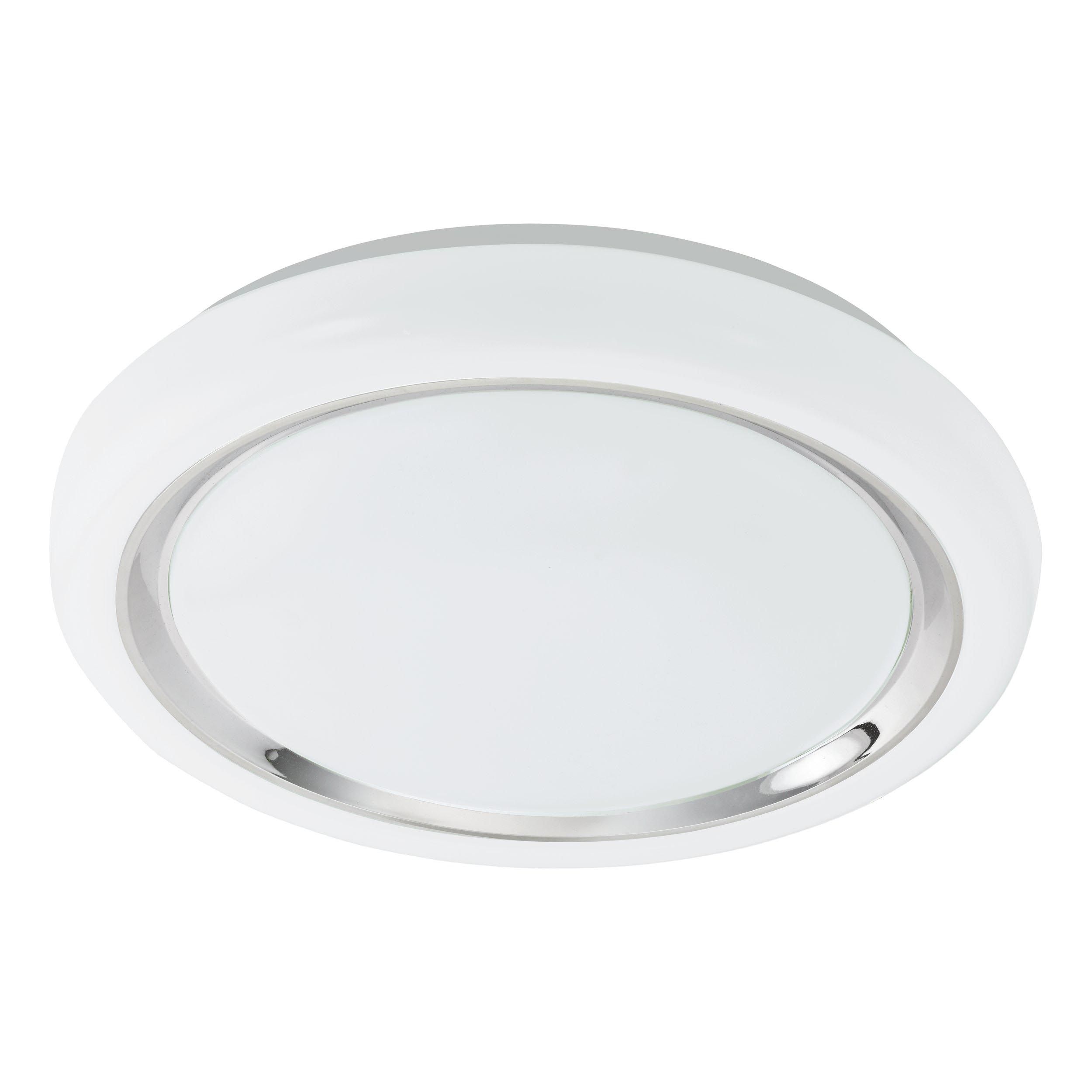 Plafonnier plastique blanc CAPASSO LED INT 1X18W