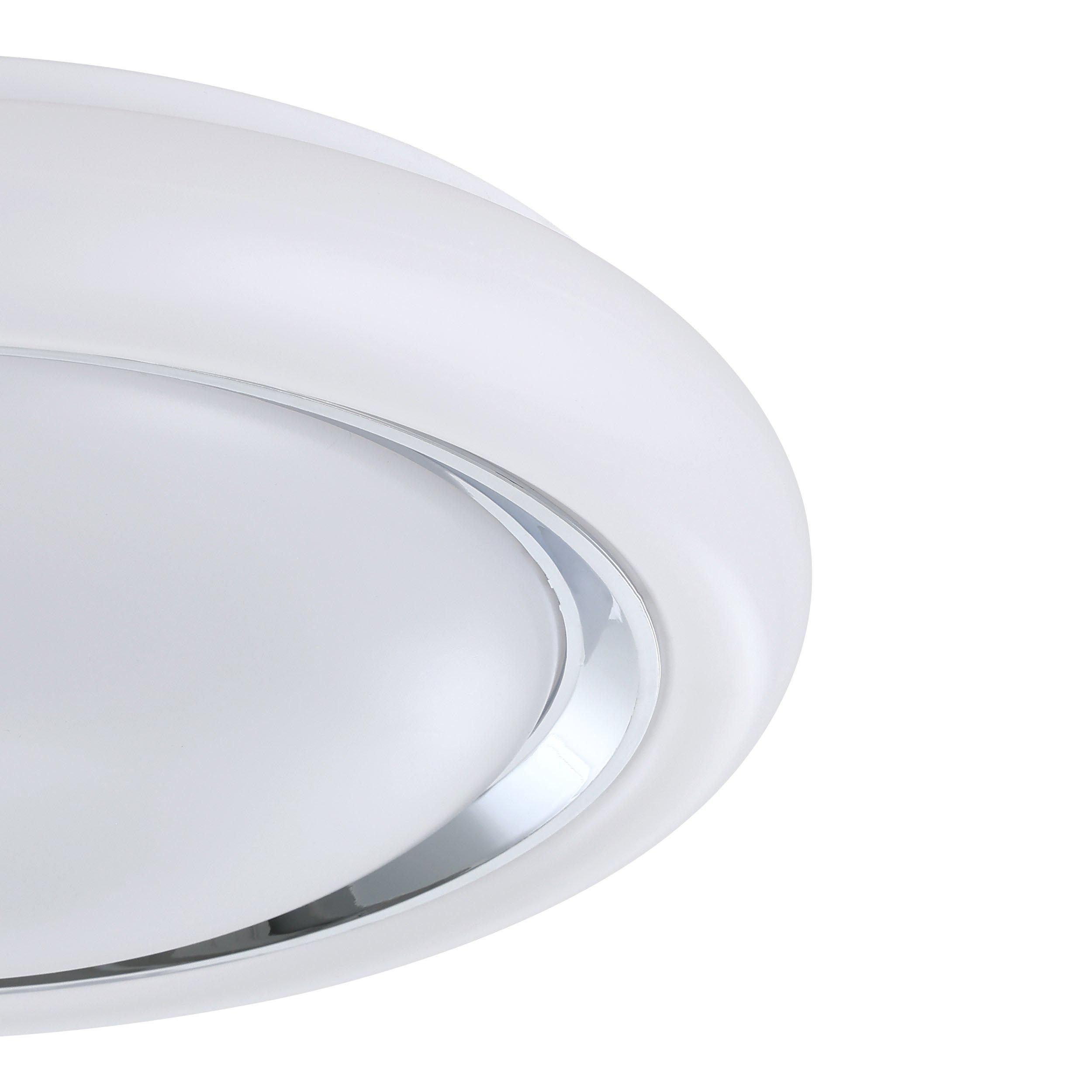 Plafonnier plastique blanc CAPASSO LED INT 1X18W