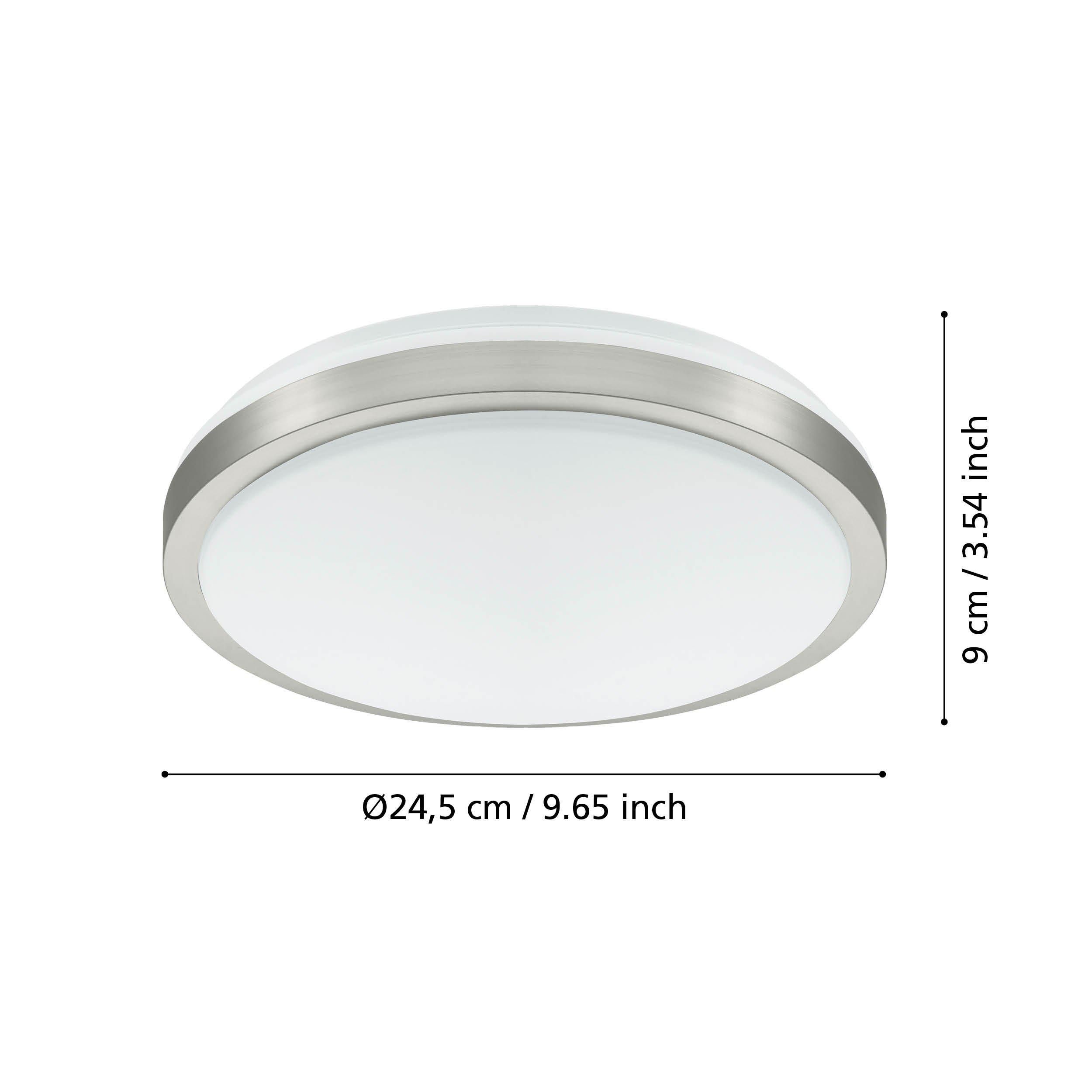 Plafonnier plastique blanc COMPETA 1 LED INT 1X15,6W