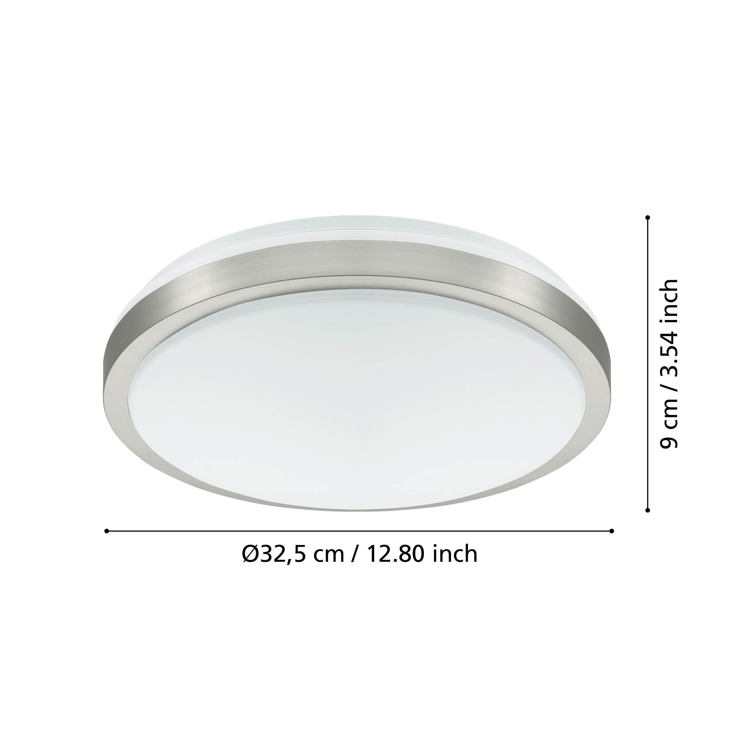 Plafonnier plastique blanc COMPETA 1 LED INT 1X18W