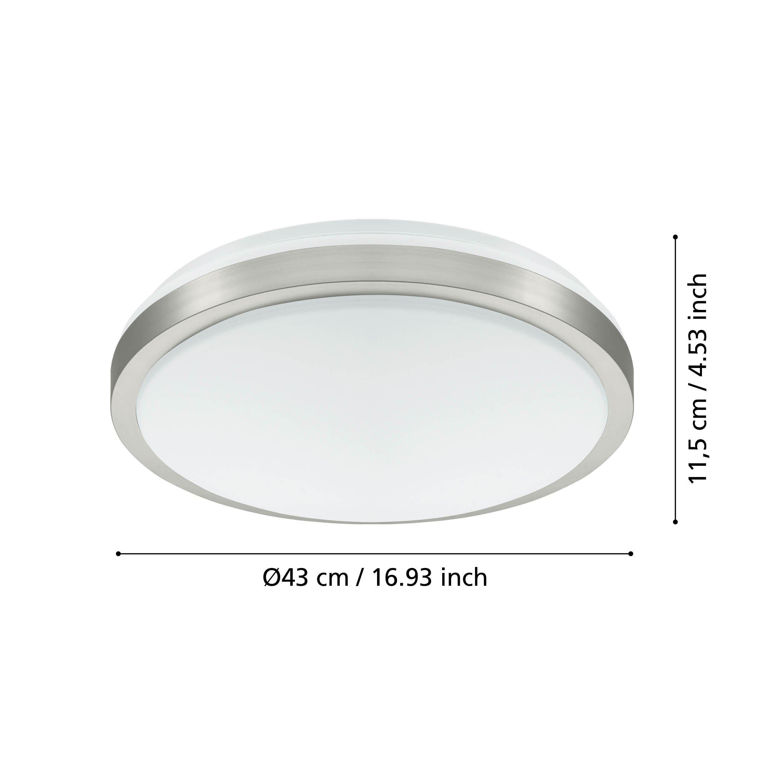 Plafonnier plastique blanc COMPETA 1 LED INT 1X20W