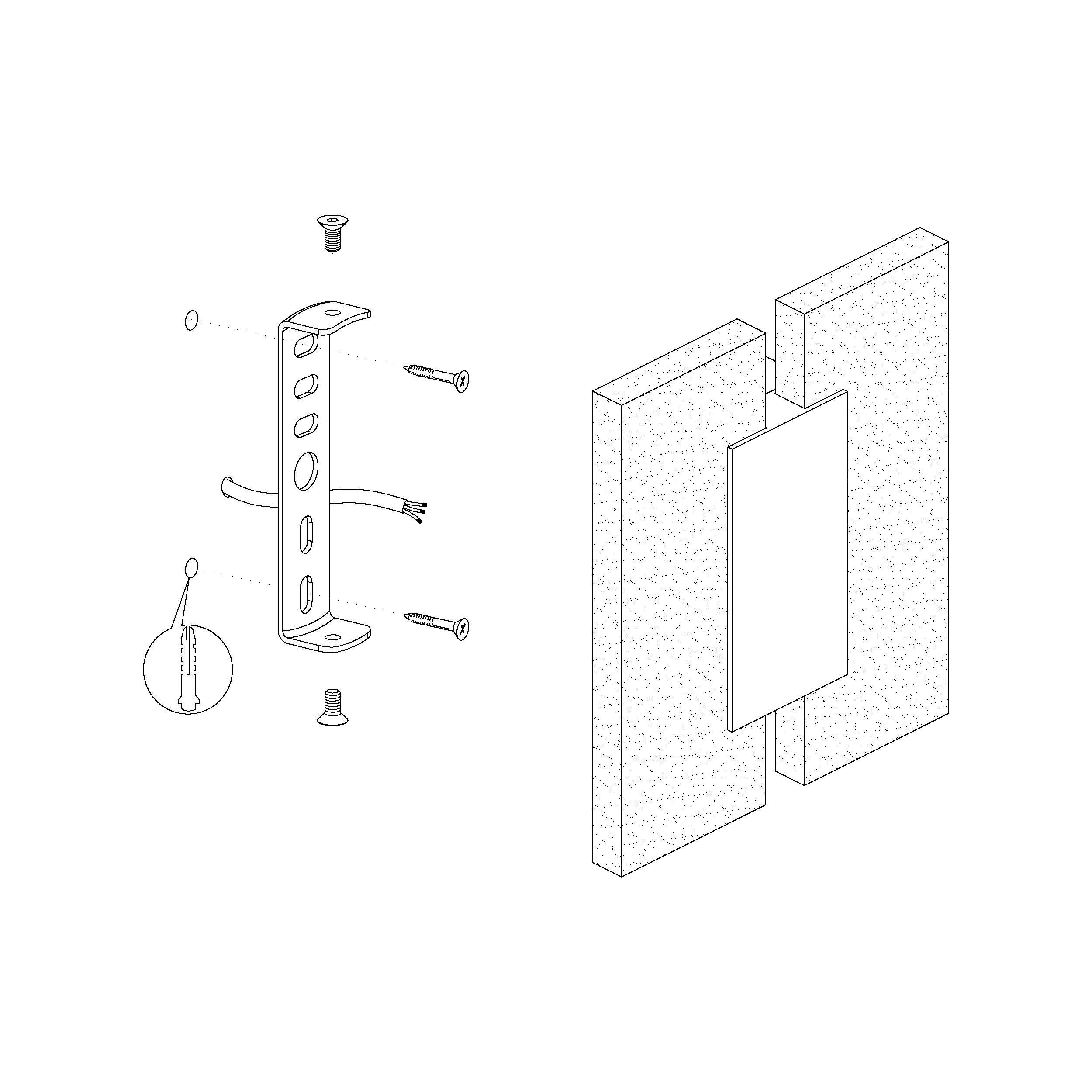 Plafonnier métal blanc METRASS 2 LED INT 2X4,5W