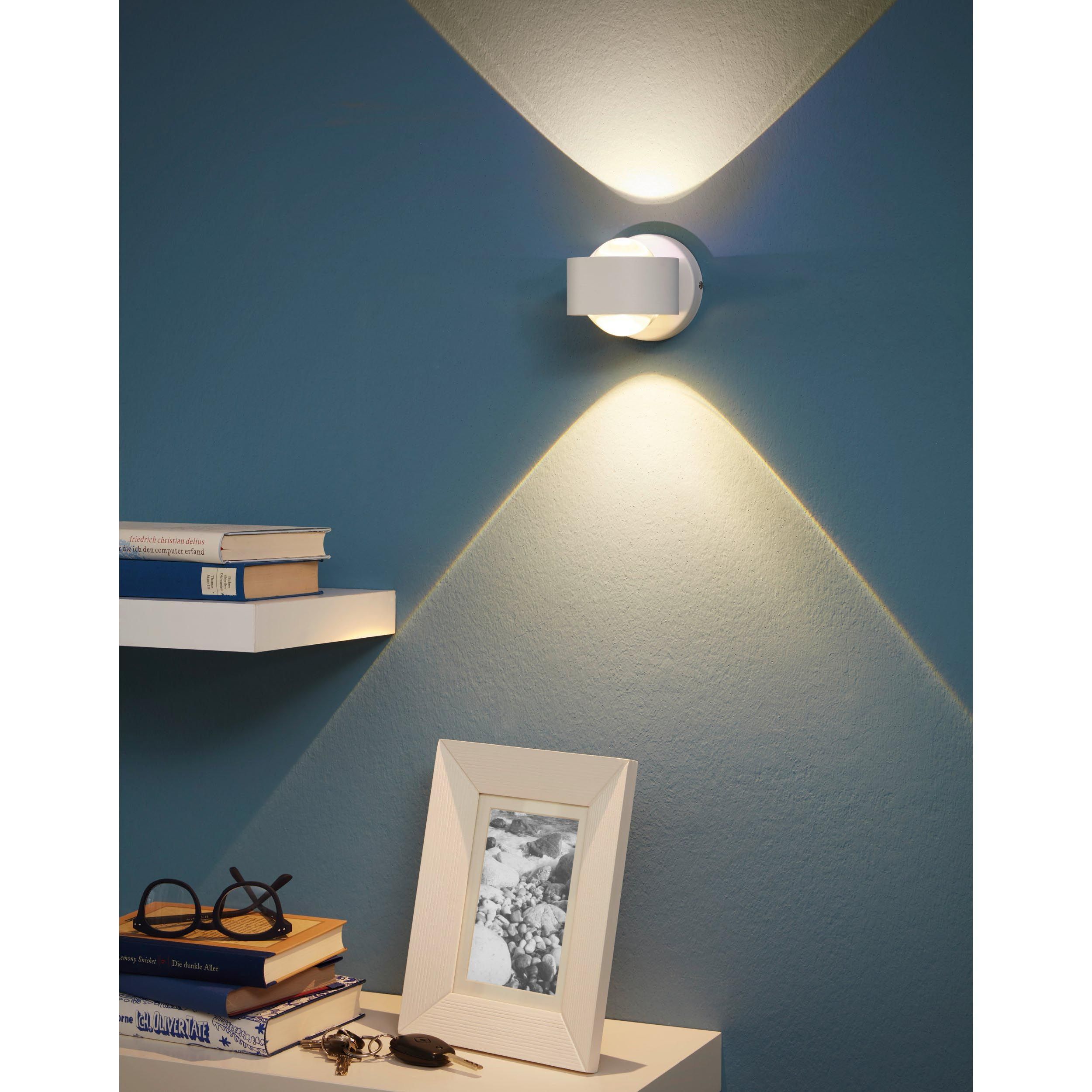 Applique murale métal blanc ONO 2 LED INT 2X2,5W