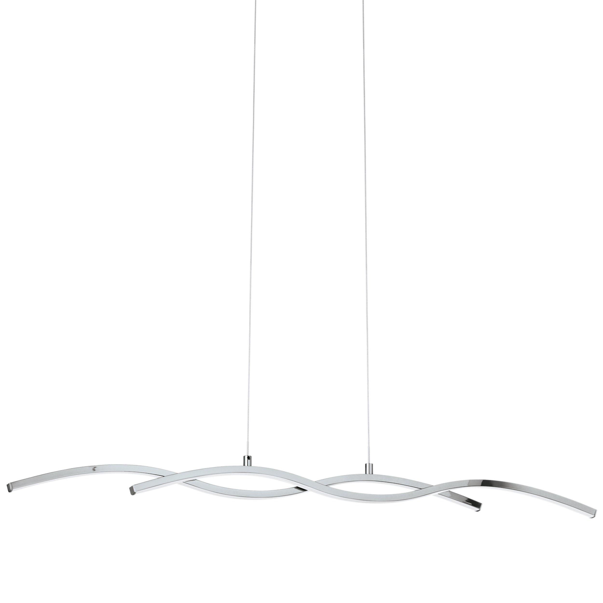 Suspension métal argenté LASANA 2 LED INT 1X19W