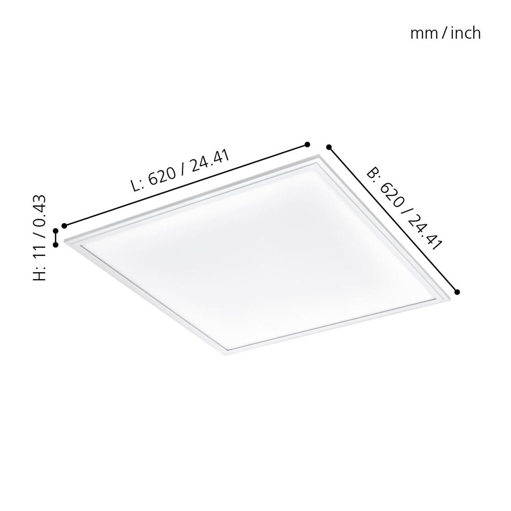 Plafonnier plastique blanc SALOBRENA 1 LED INT 1X35W