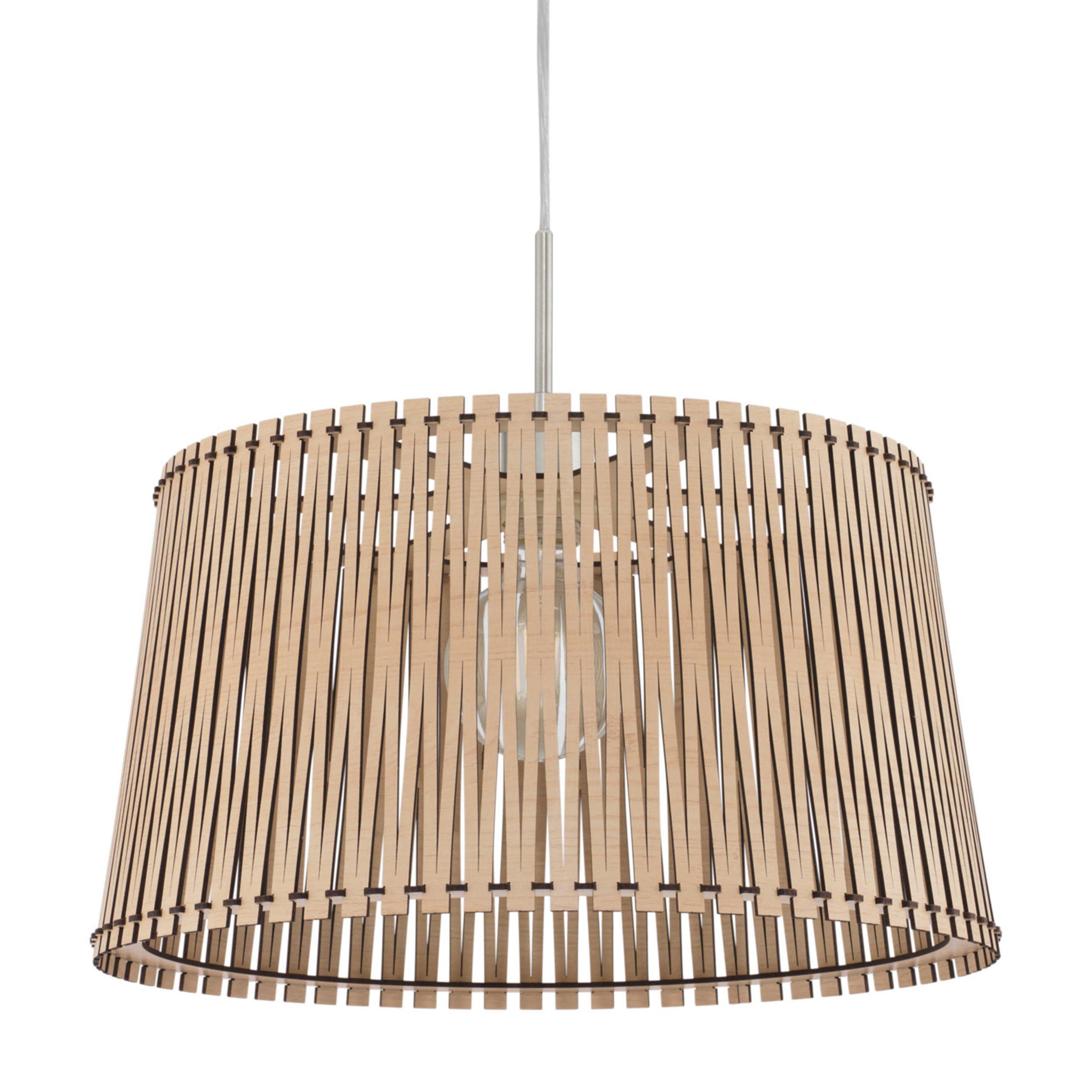 Suspension bois naturel SENDERO E27 1X60W