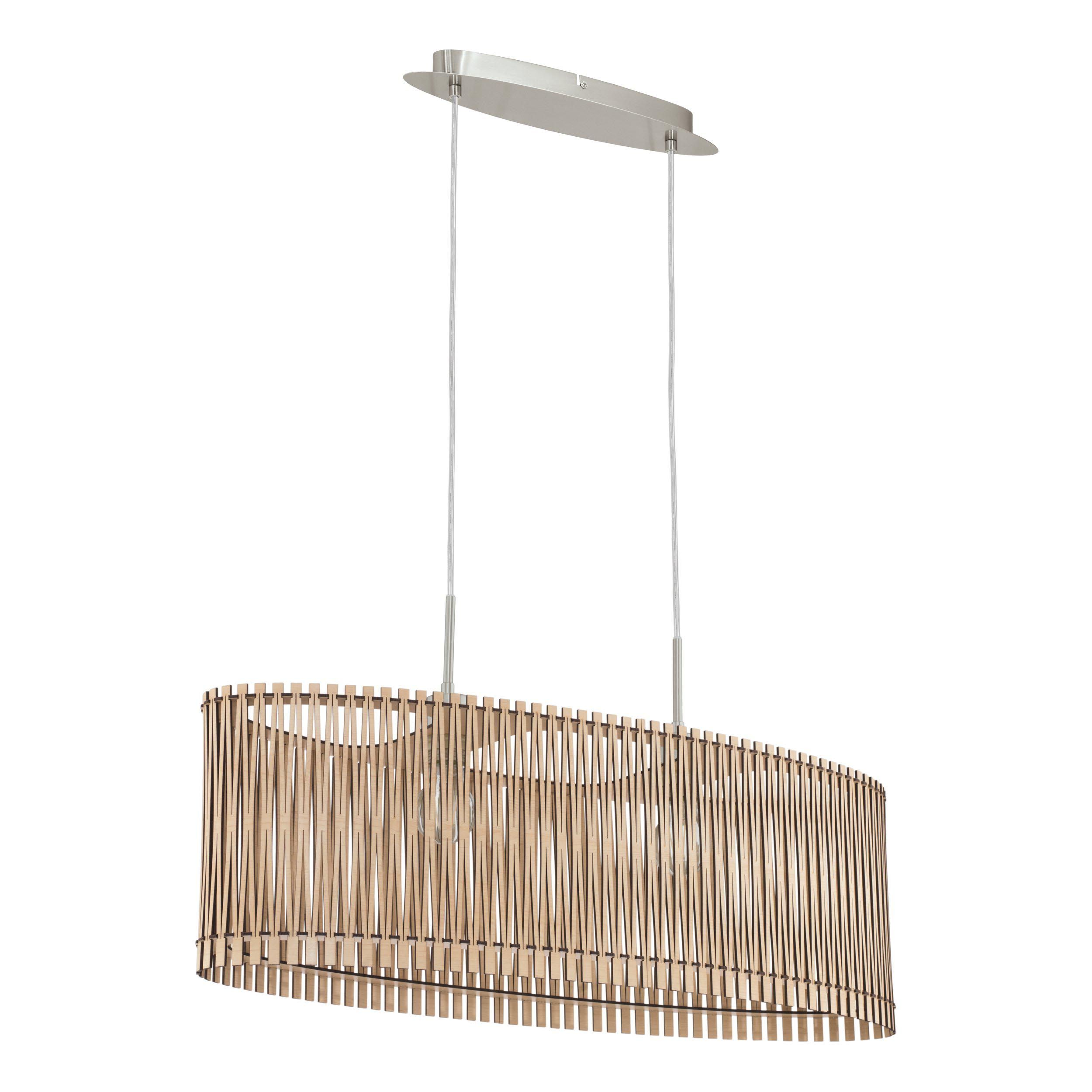 Suspension bois naturel SENDERO E27 2X60W