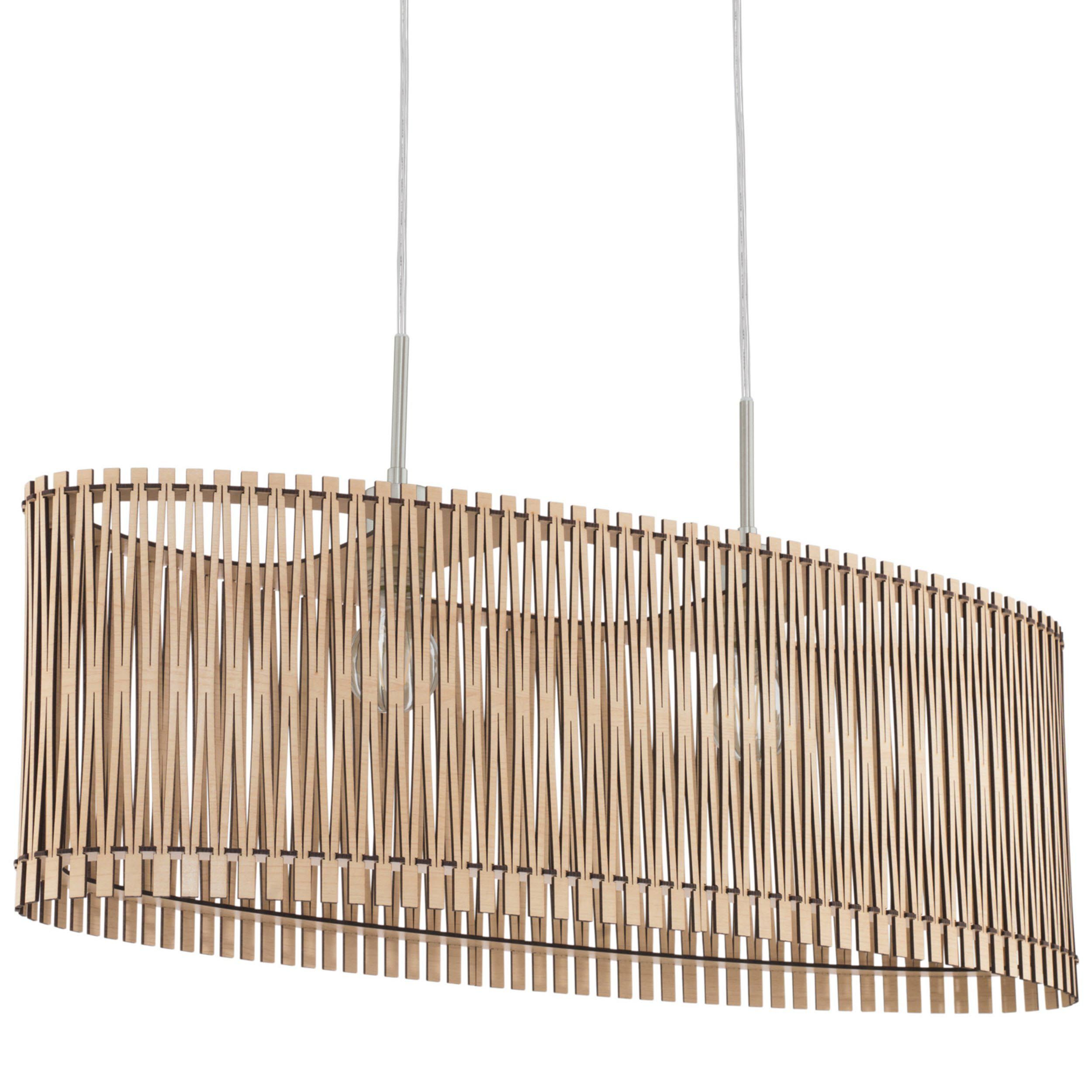 Suspension bois naturel SENDERO E27 2X60W