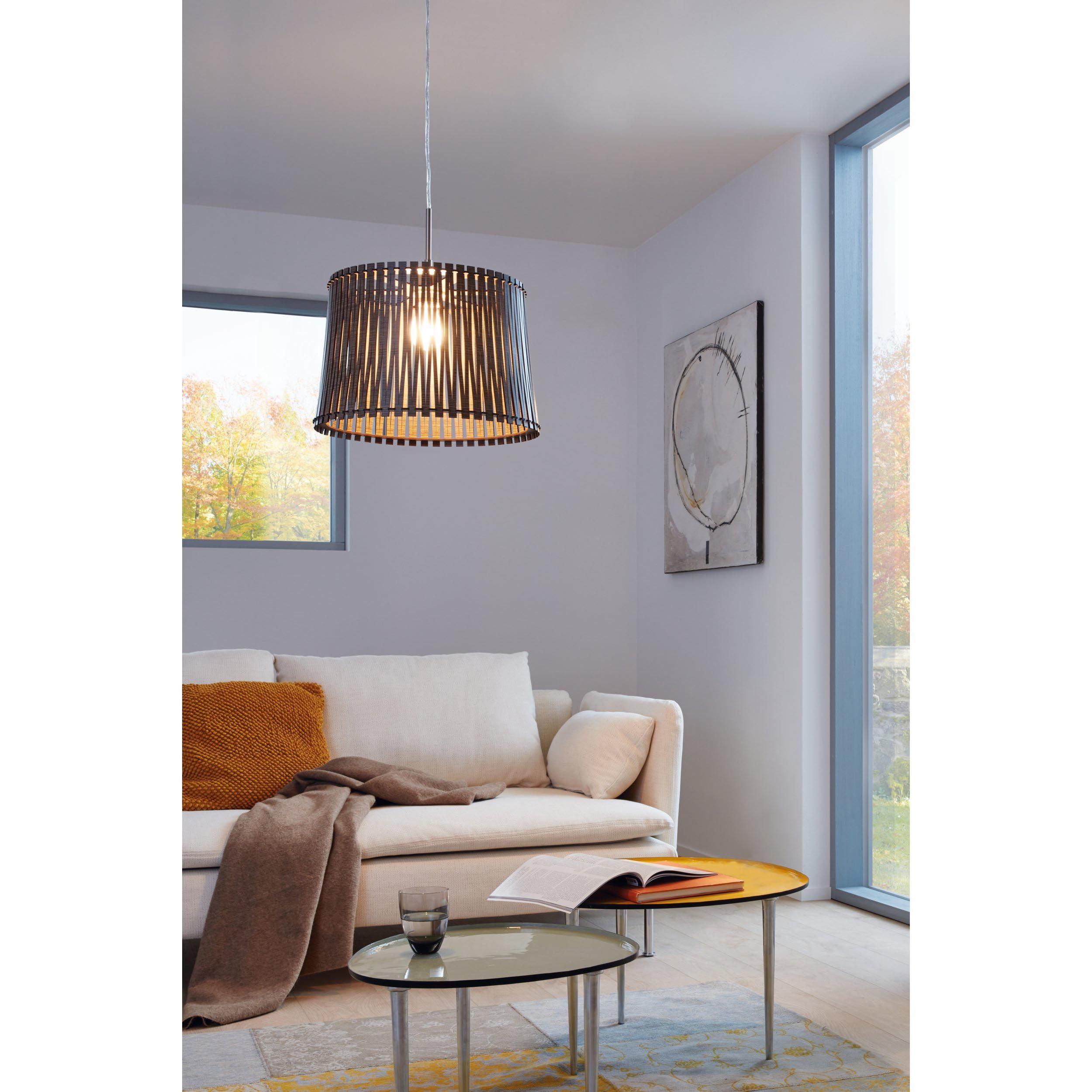 Suspension bois marron SENDERO E27 1X60W