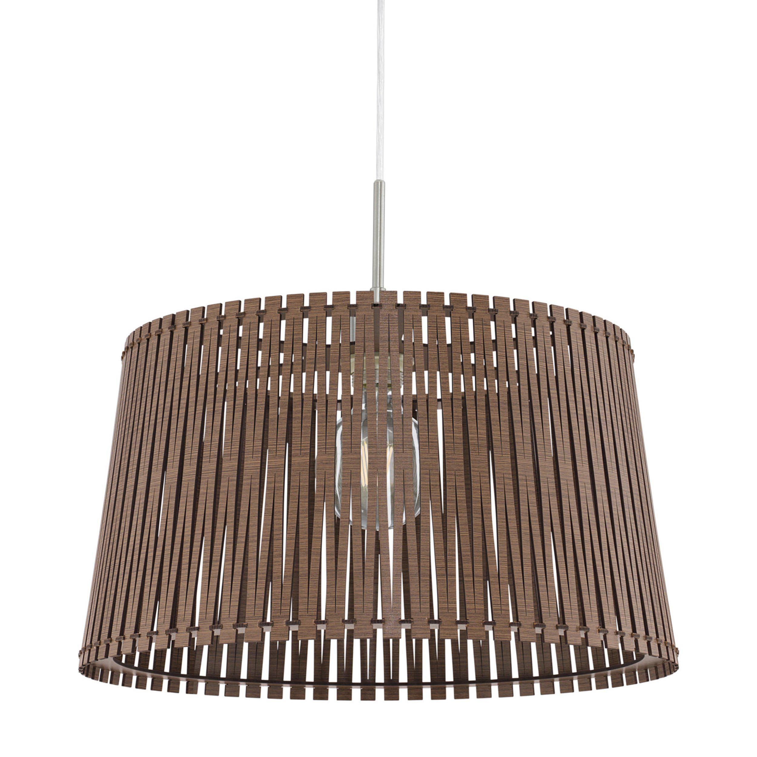 Suspension bois marron SENDERO E27 1X60W