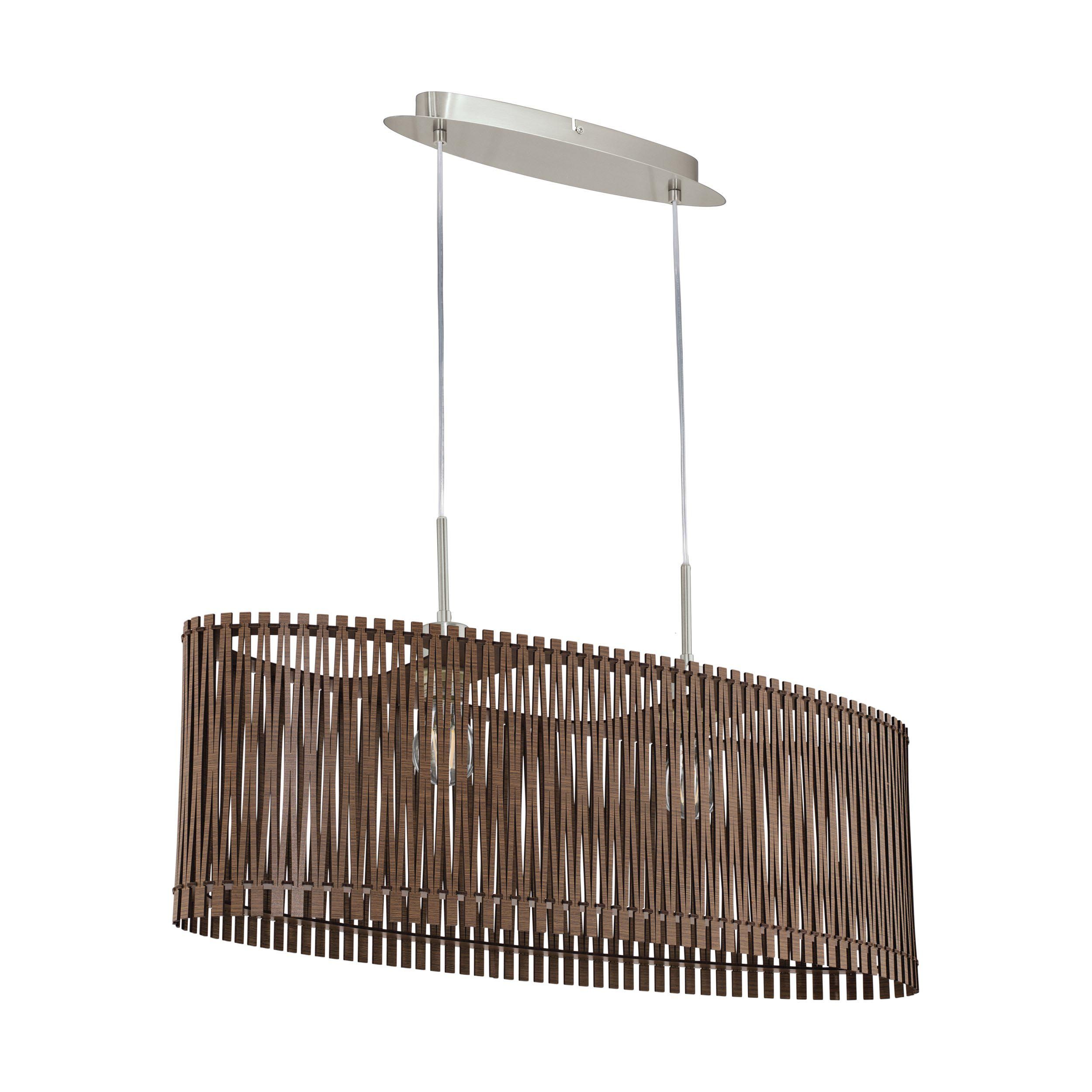 Suspension bois marron SENDERO E27 2X60W