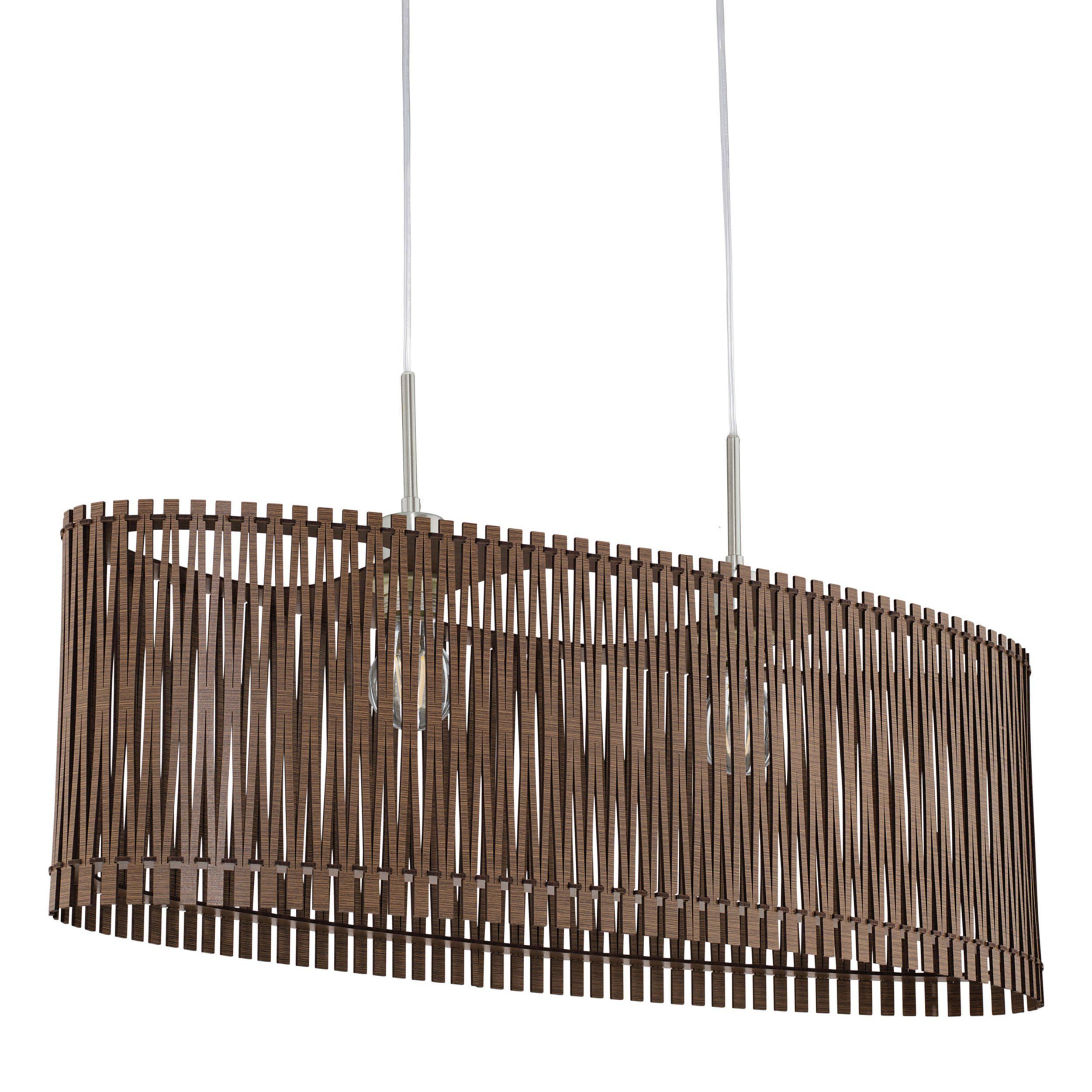 Suspension bois marron SENDERO E27 2X60W