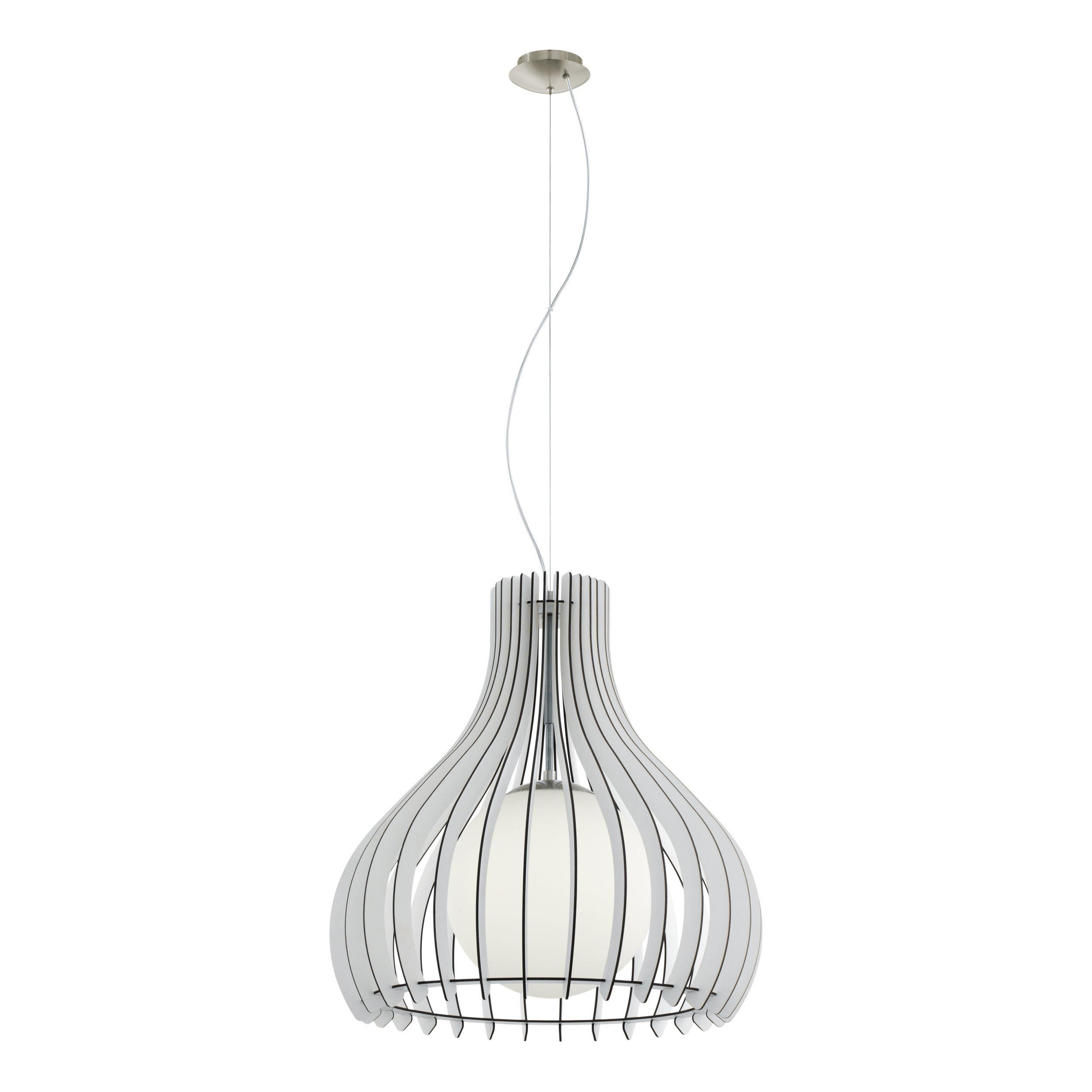 Suspension bois blanc TINDORI E27 1X60W