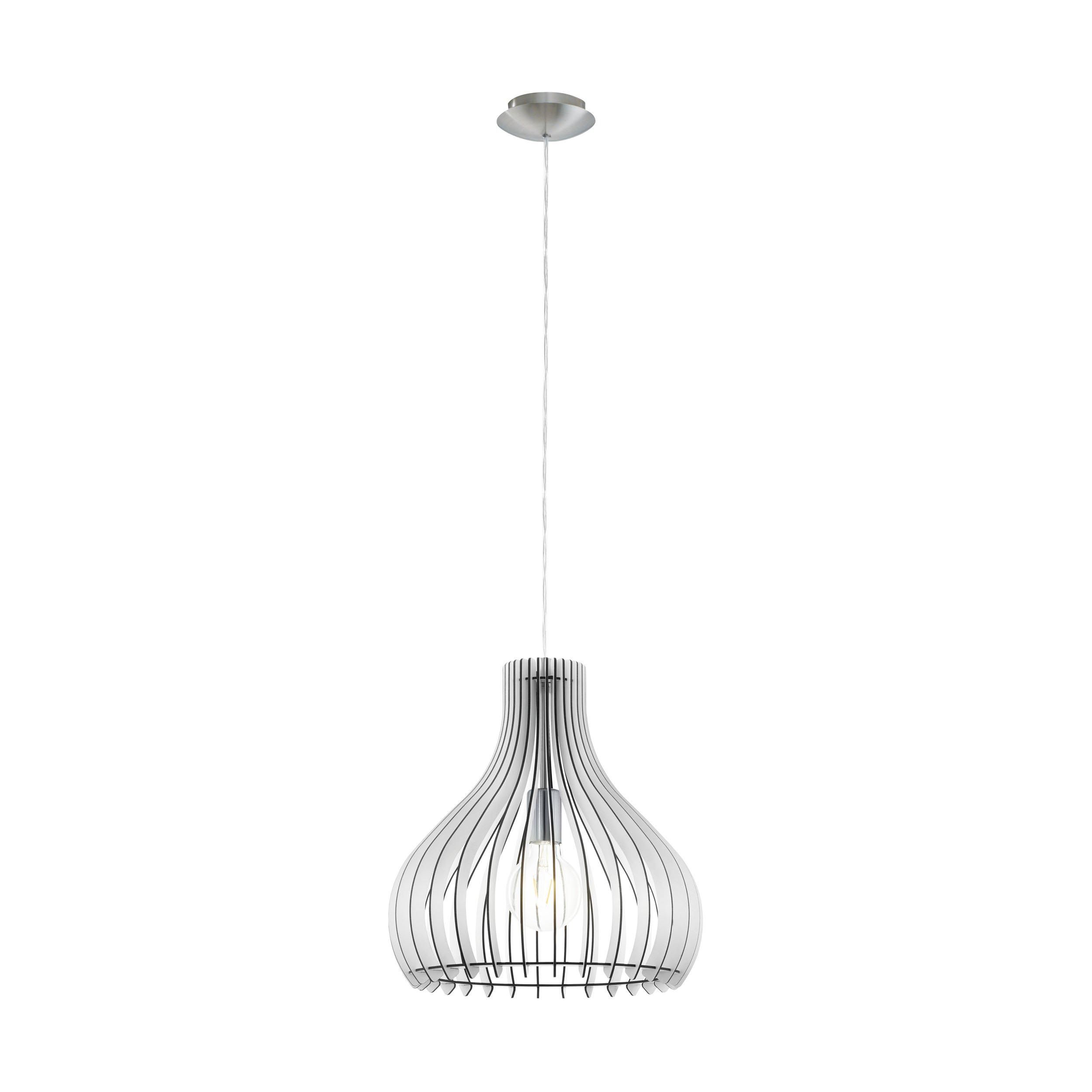 Suspension bois gris TINDORI E27 1X60W