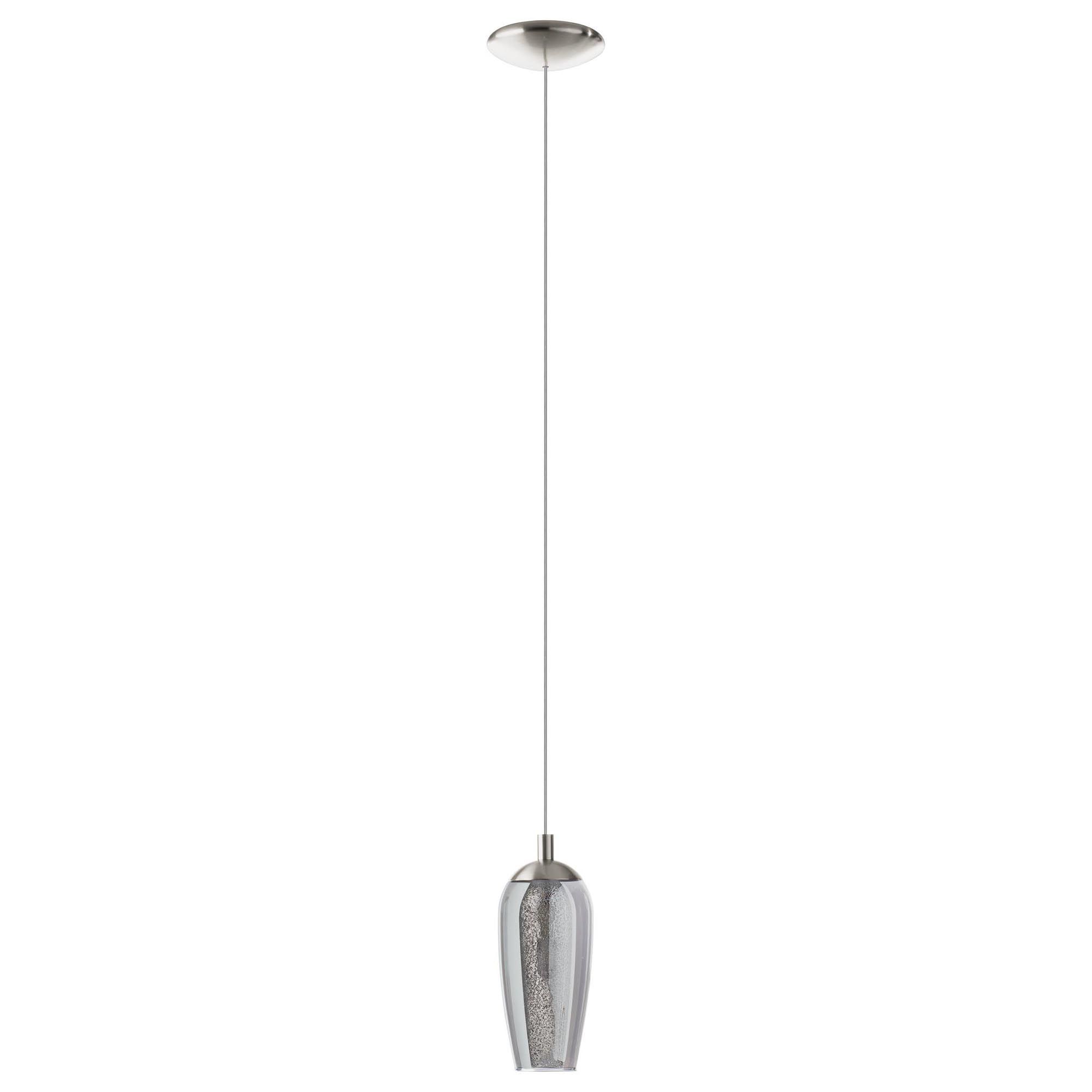 Suspension verre nickel mat FARSALA G9 1X3W