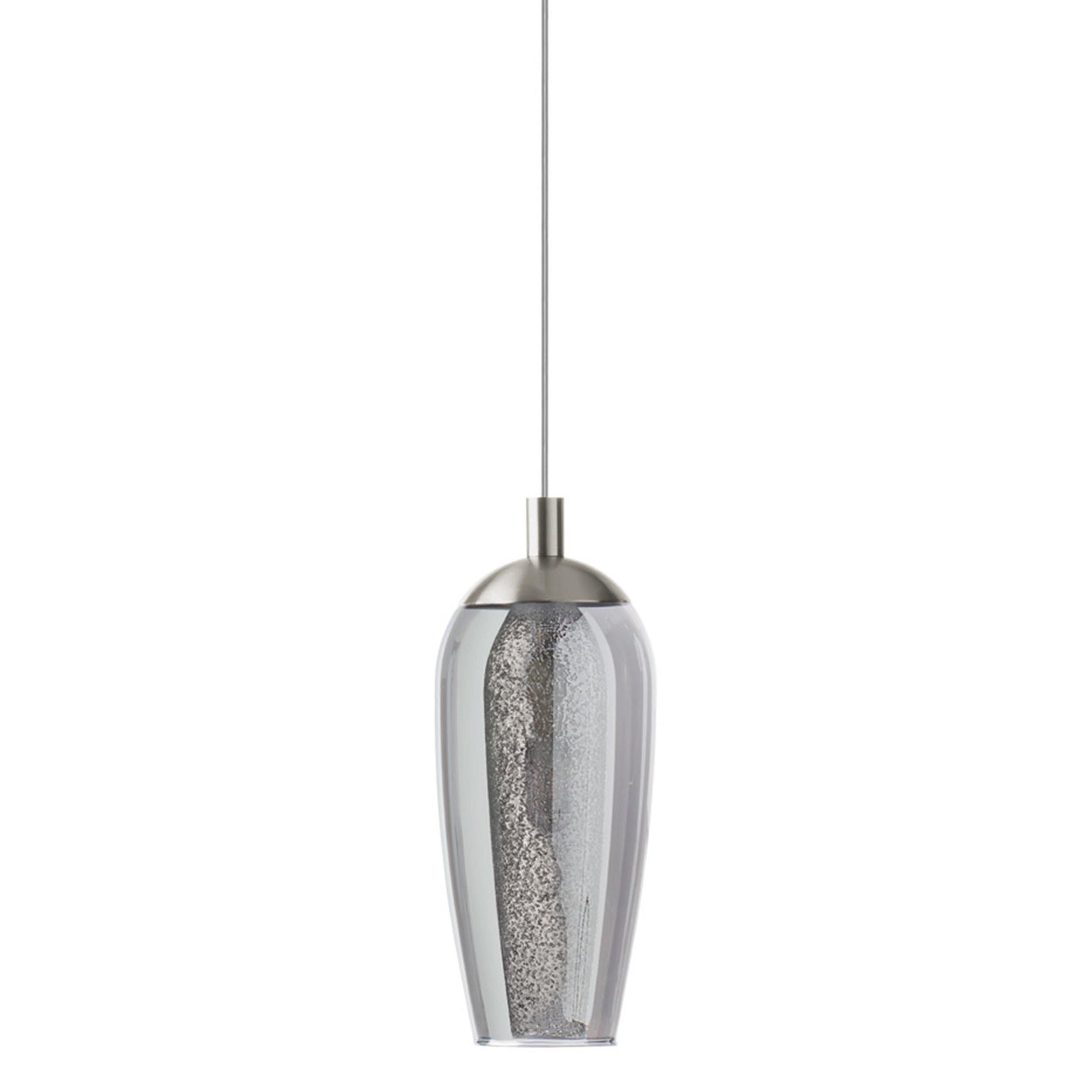 Suspension verre nickel mat FARSALA G9 1X3W