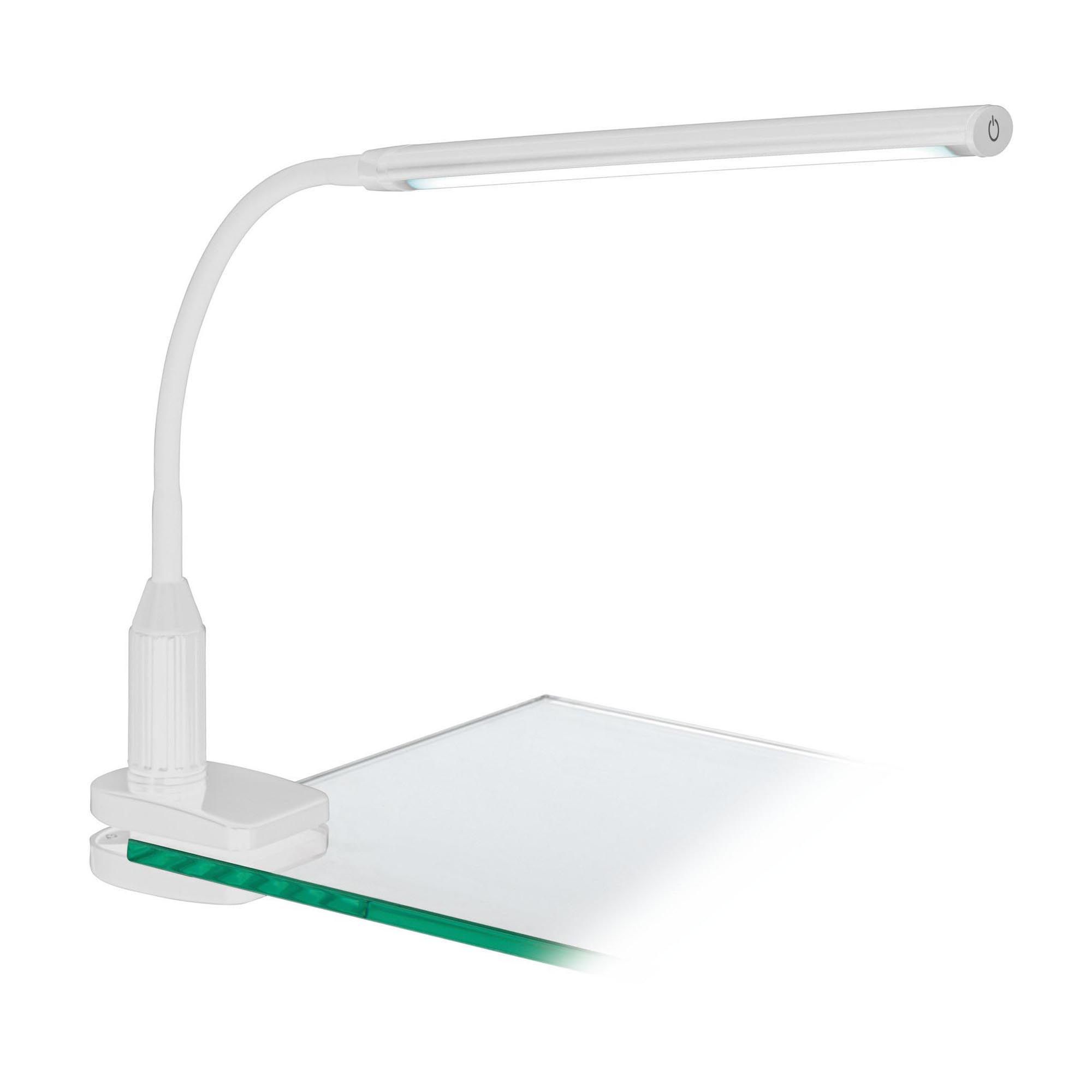 Lampe de bureau en plastique blanc LAROA H27,5CM LED INT 4,2W