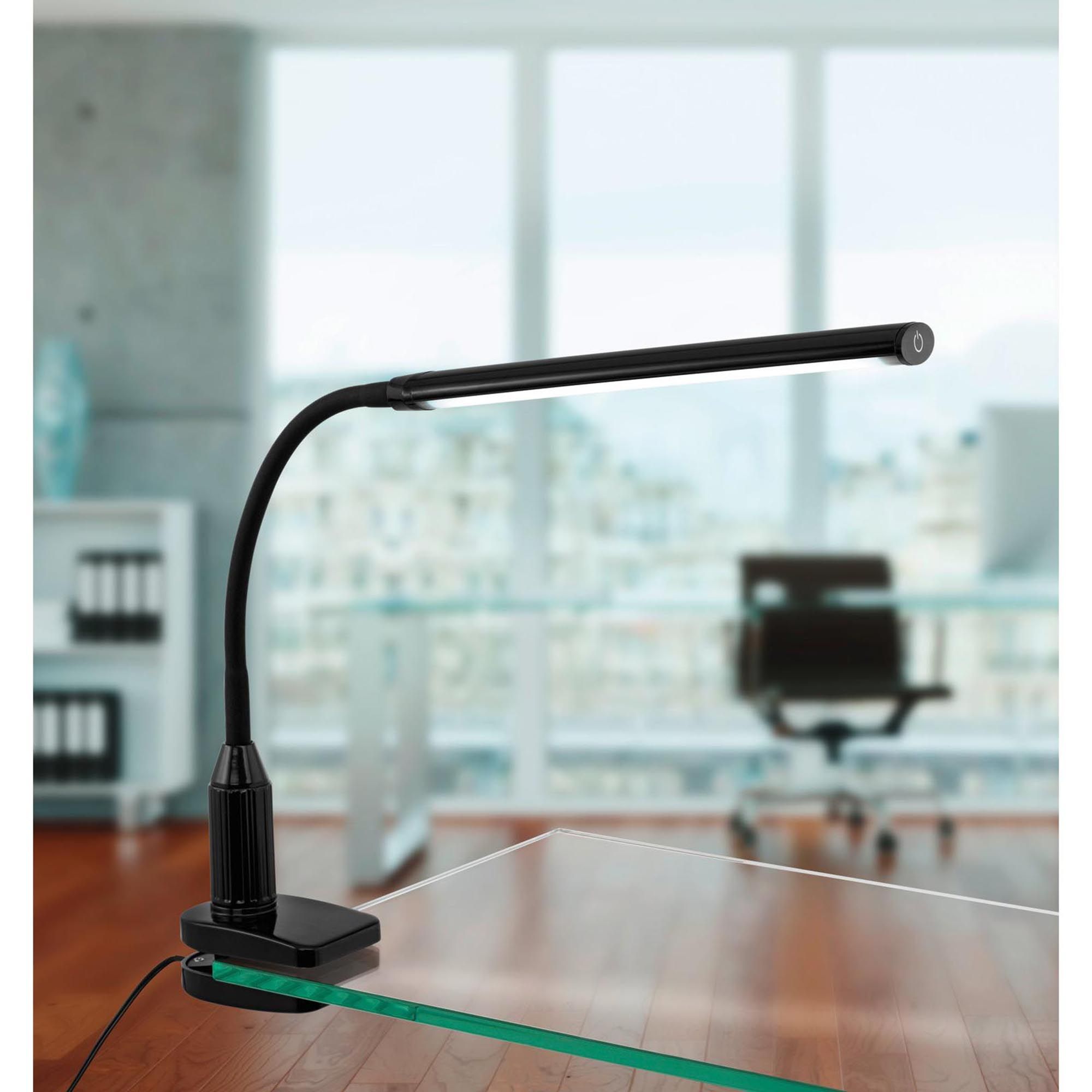 Lampe de bureau plastique noir LAROA LED INT 2X4,2W