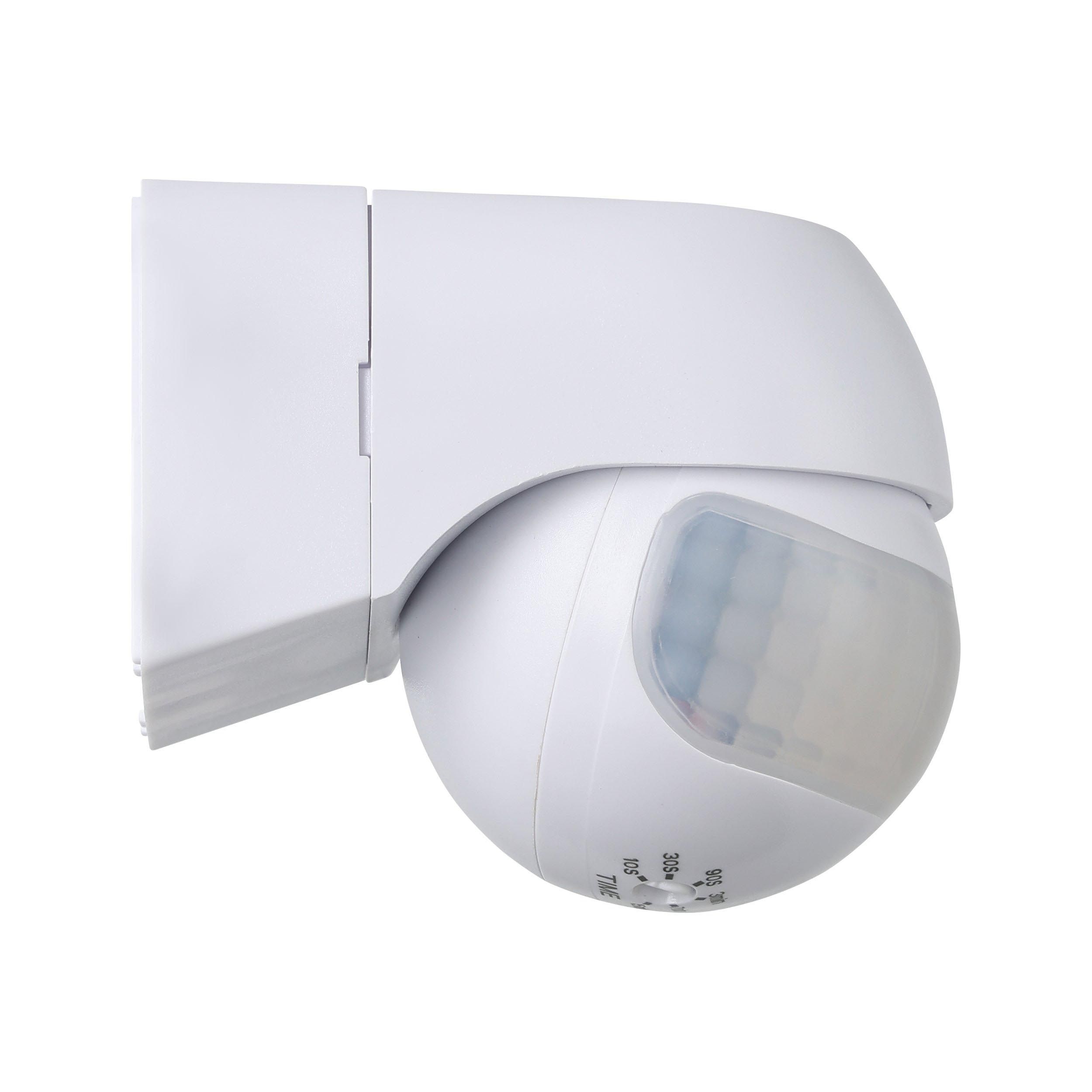 Détecteur de mouvement extérieur en plastique blanc DETECT ME 1 IP44²