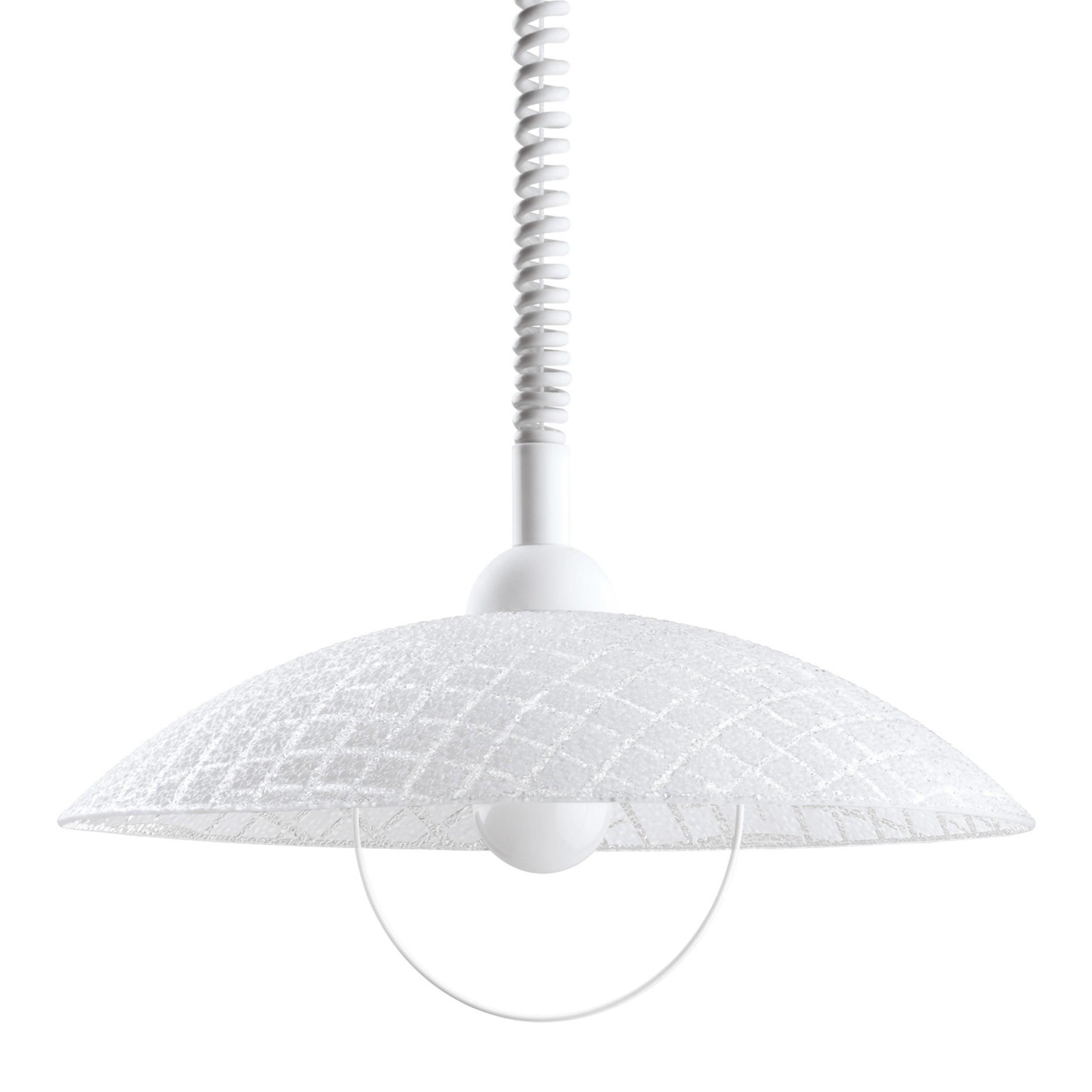 Suspension plastique blanc ALVEZ E27 1X60W