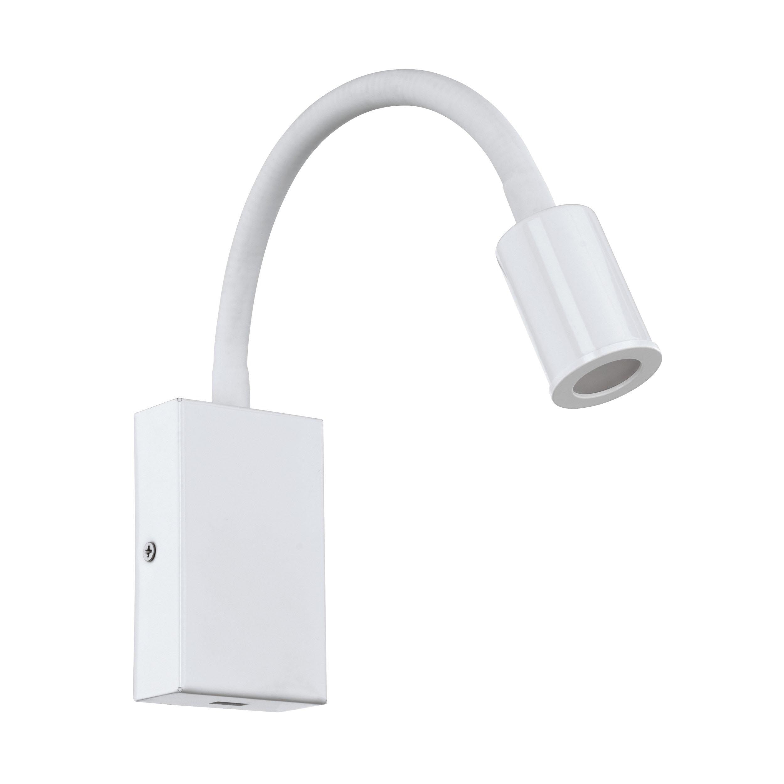 Applique de tete de lit métal blanc TAZZOLI LED INT 1X3,8W