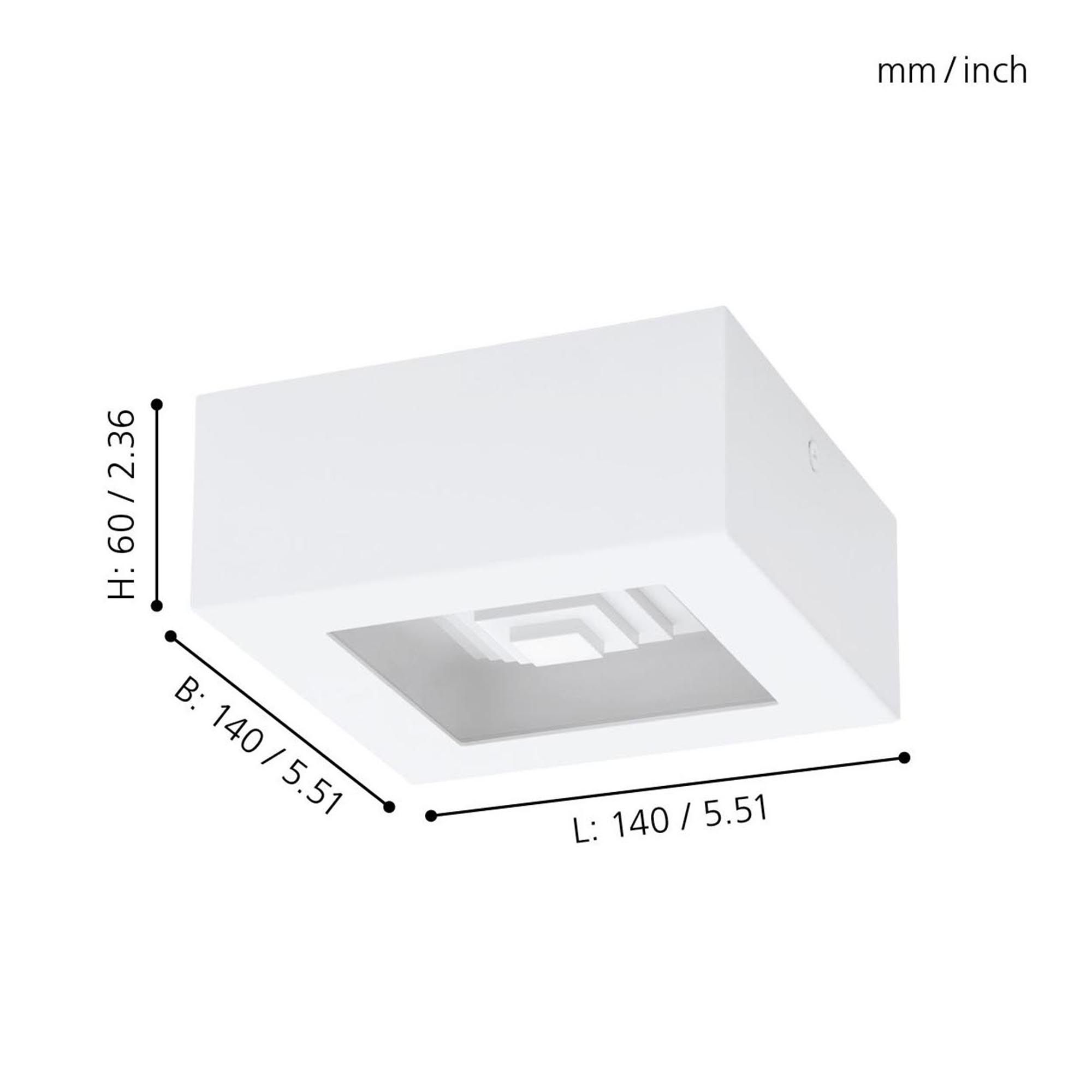 Plafonnier métal blanc FERREROS LED INT 1X6,3W