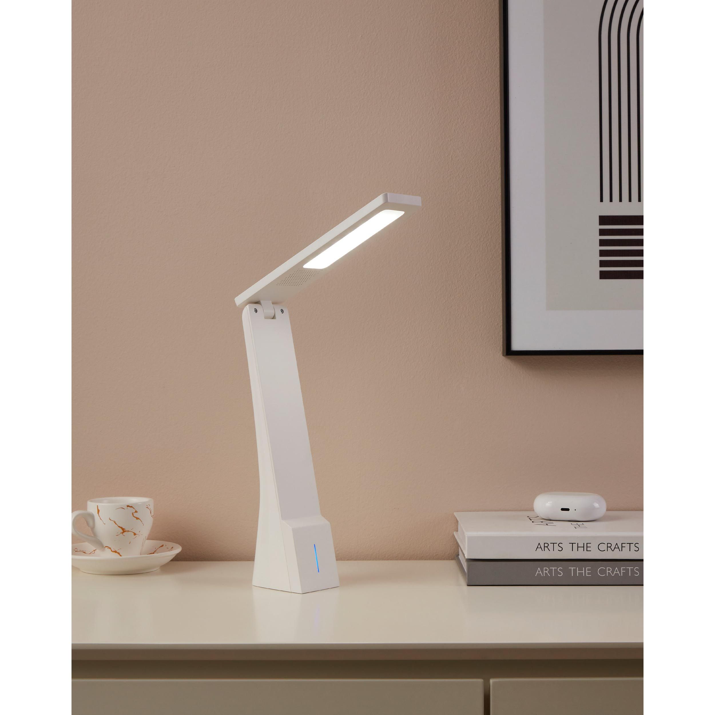 Lampe de bureau plastique blanc LA SECA LED INT 1X1,8W