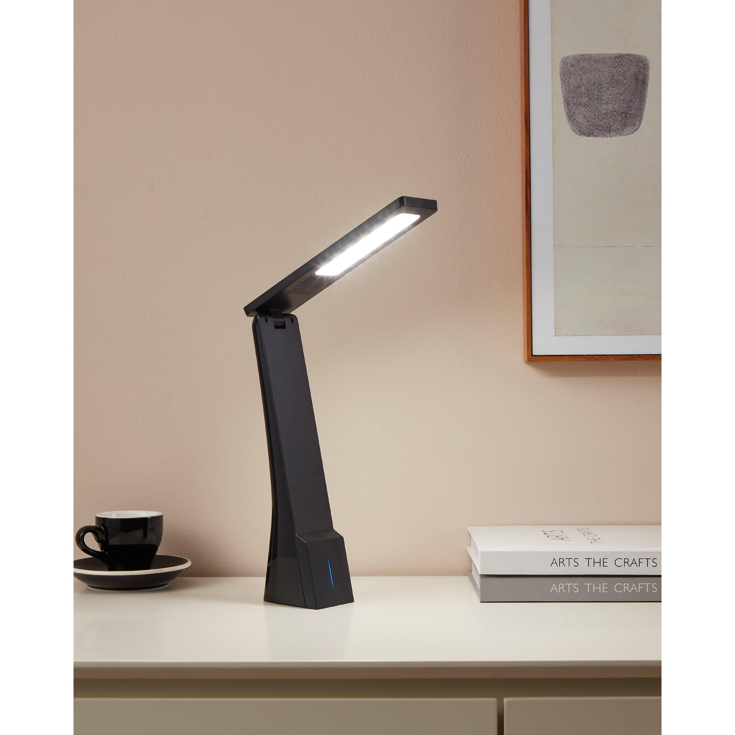 Lampe de bureau plastique noir LA SECA LED INT 1X1,8W