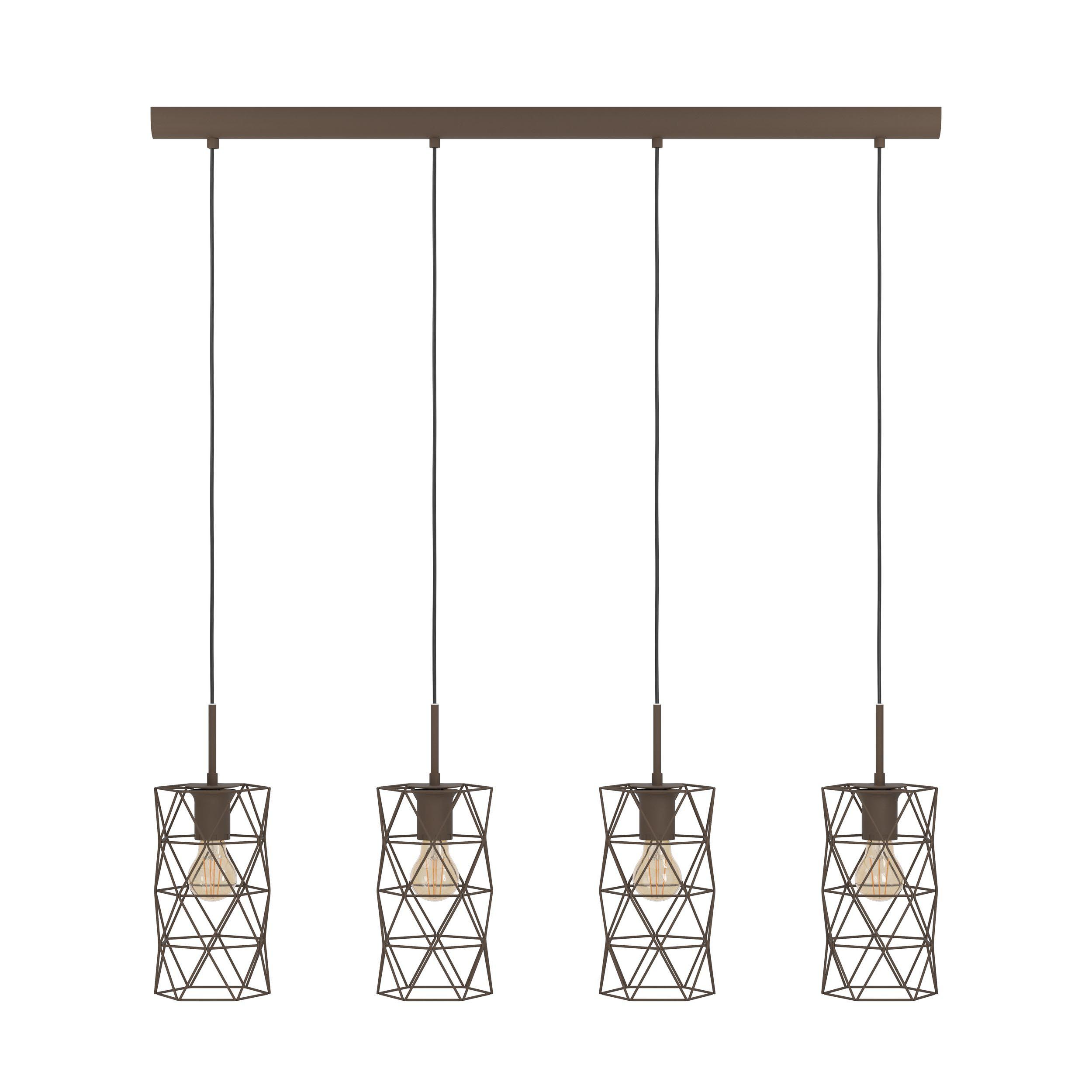 Suspension métal marron ESTEVAU E27 4X60W