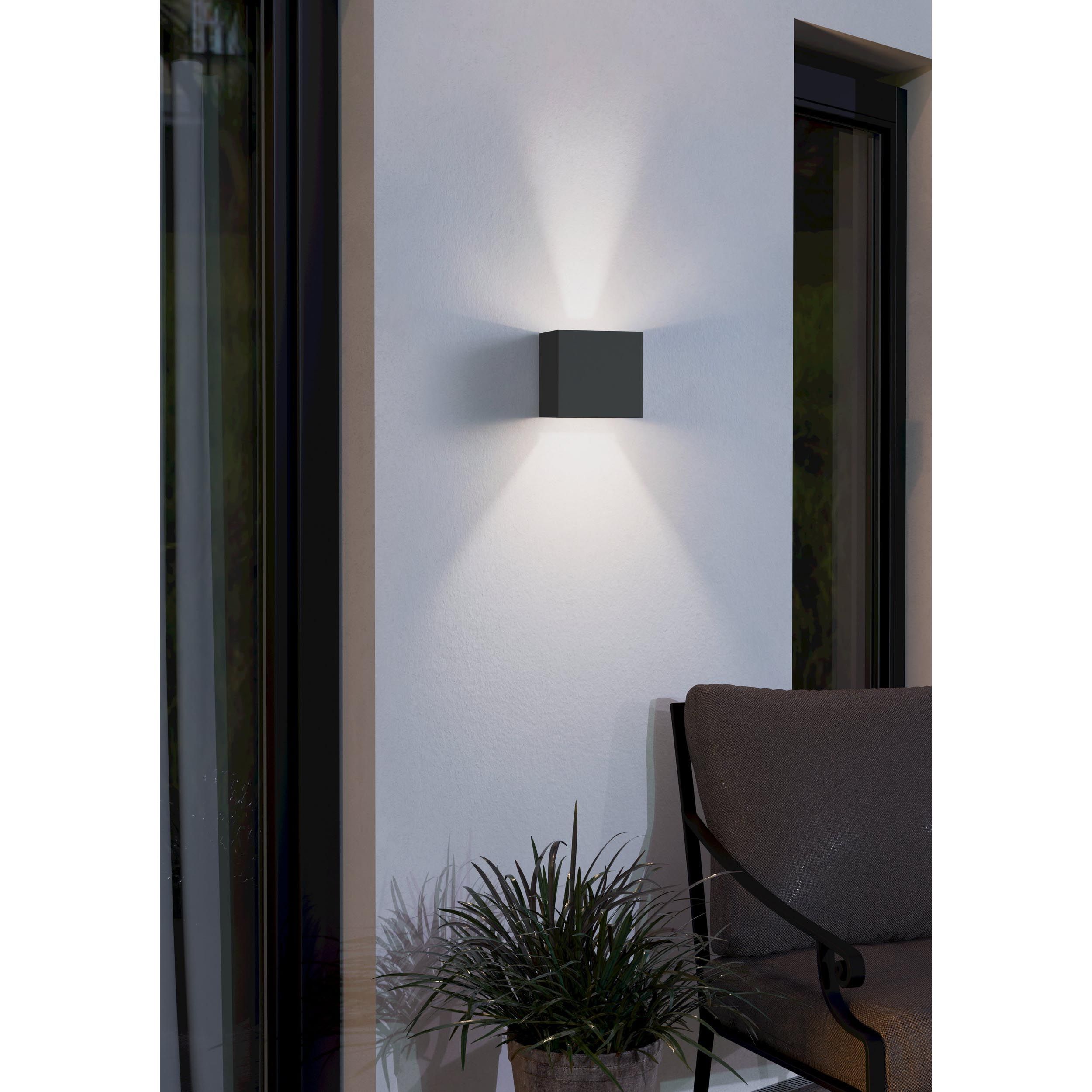 Applique extérieure métal anthracite CALPINO LED INT 2X3,3W