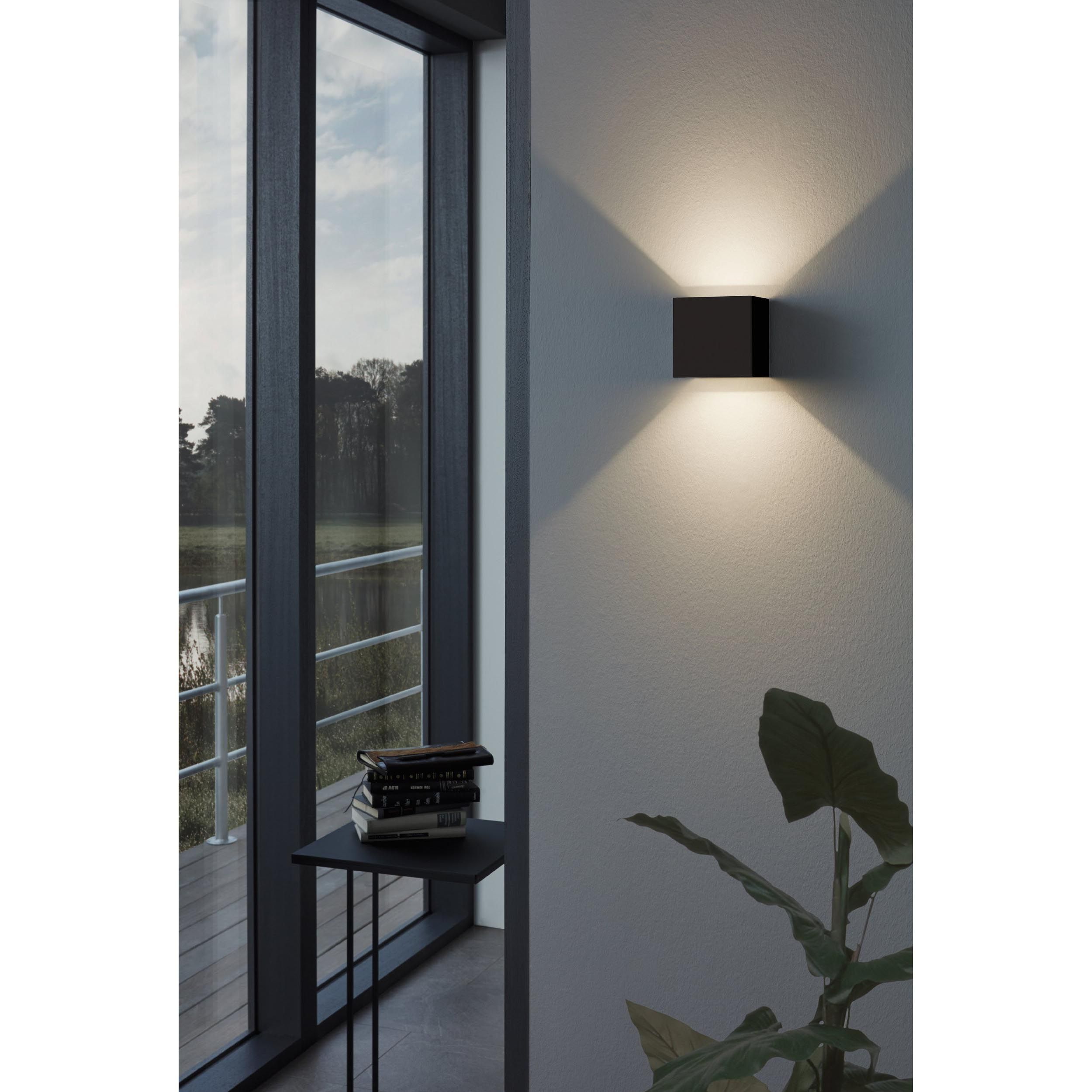 Applique extérieure métal anthracite CALPINO LED INT 2X3,3W