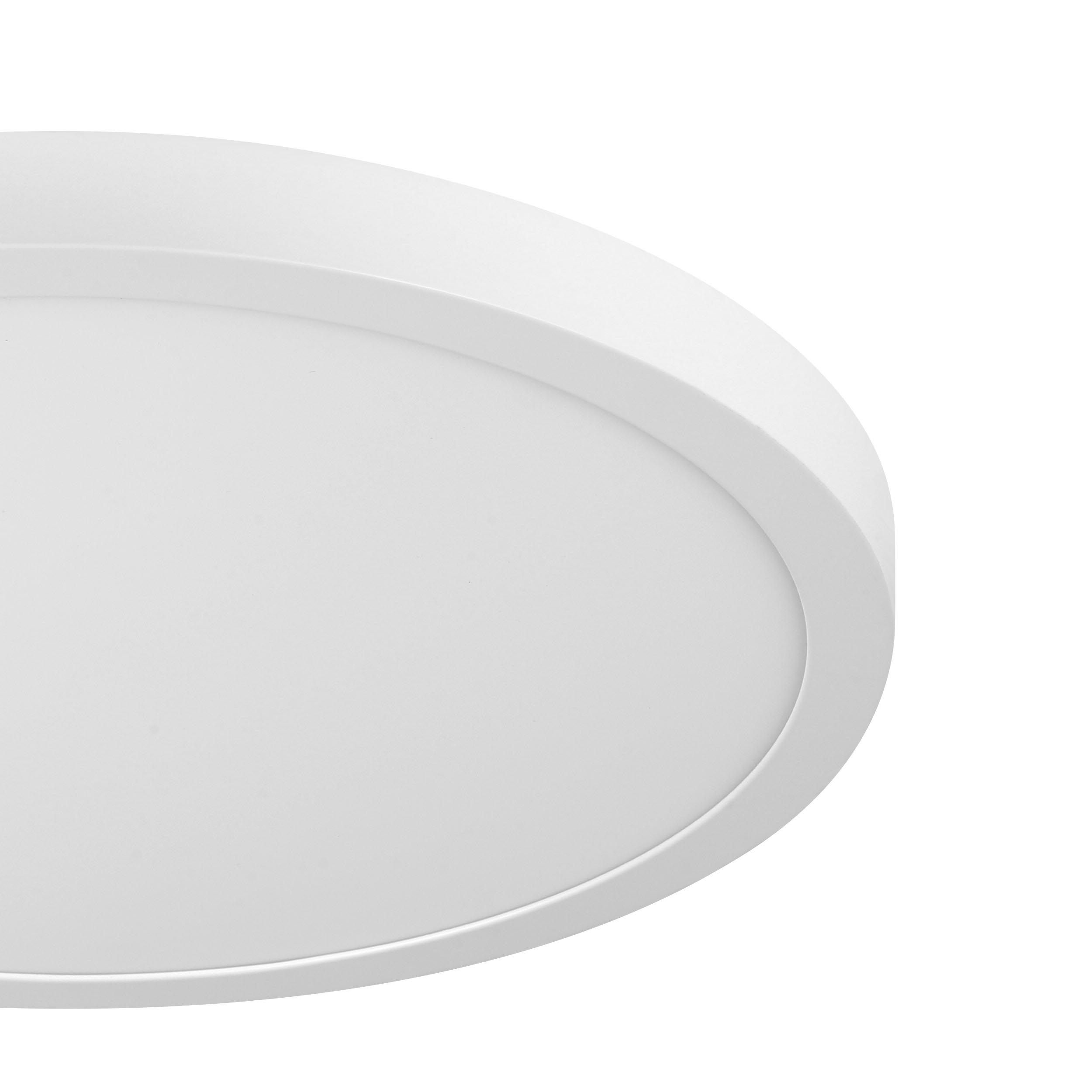 Plafonnier plastique blanc FUEVA 1 D40CM LED INT 1X22,3W