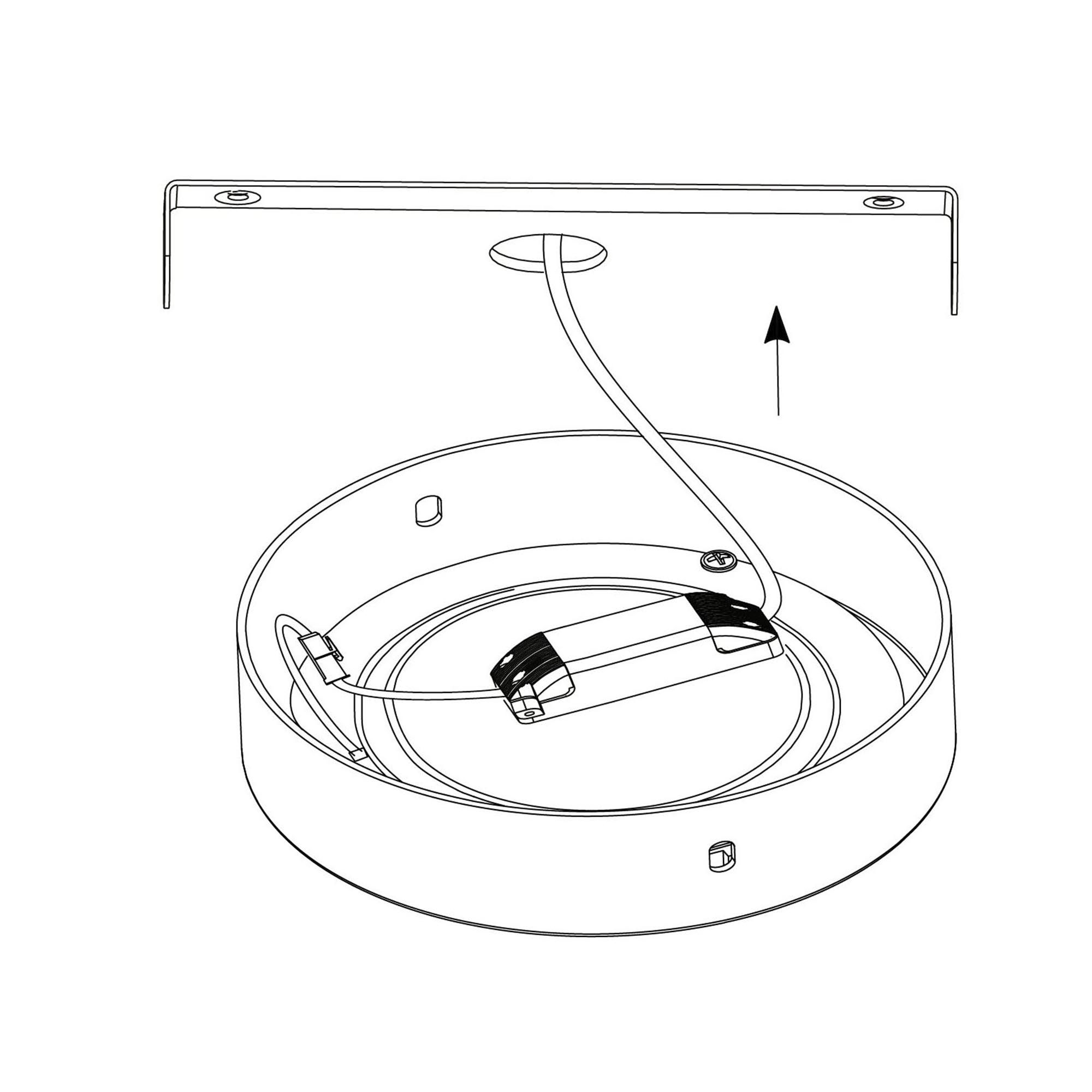 Plafonnier plastique blanc FUEVA 1 D40CM LED INT 1X22,3W