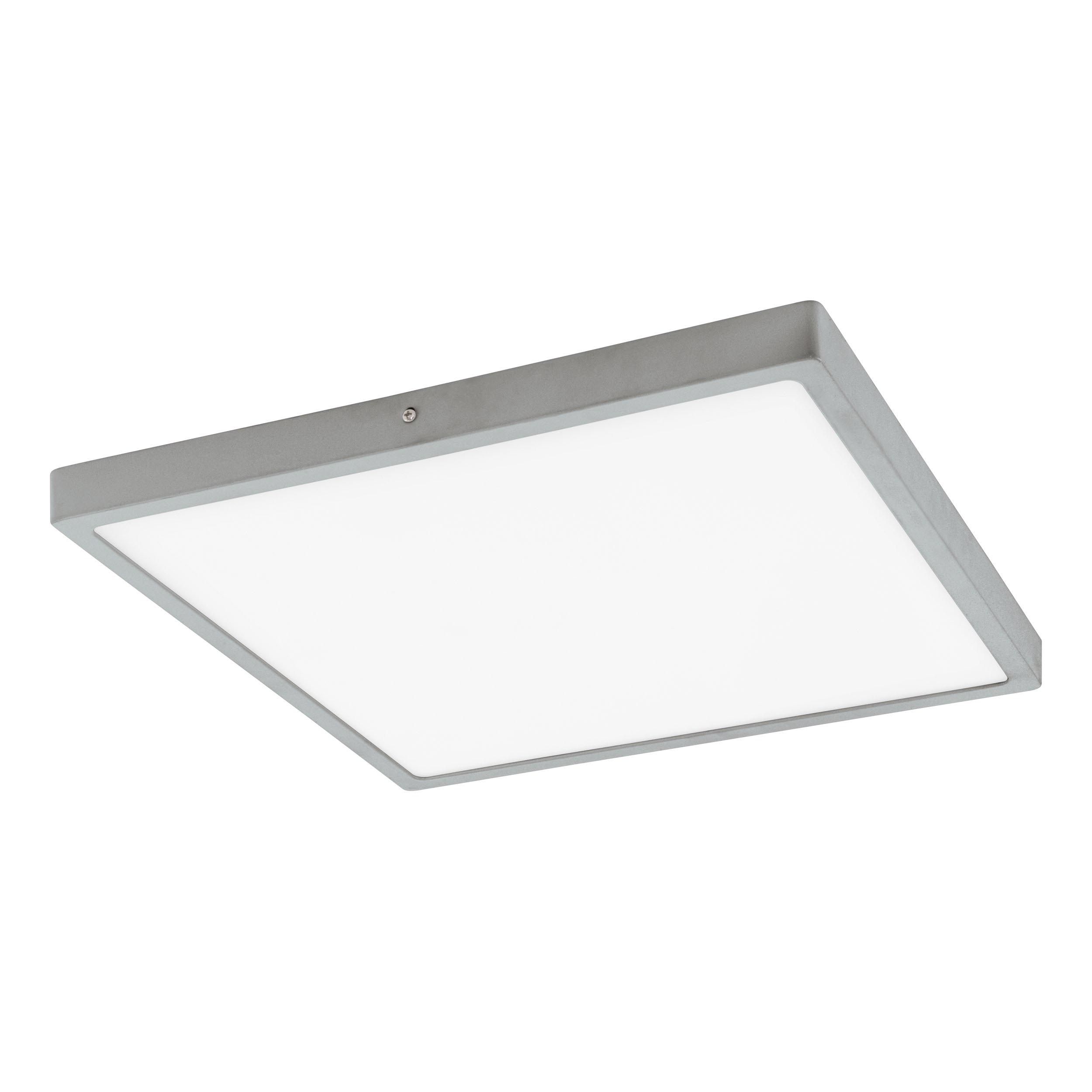 Plafonnier plastique argenté FUEVA 1 Carré 40X40CM LED INT 1X22W