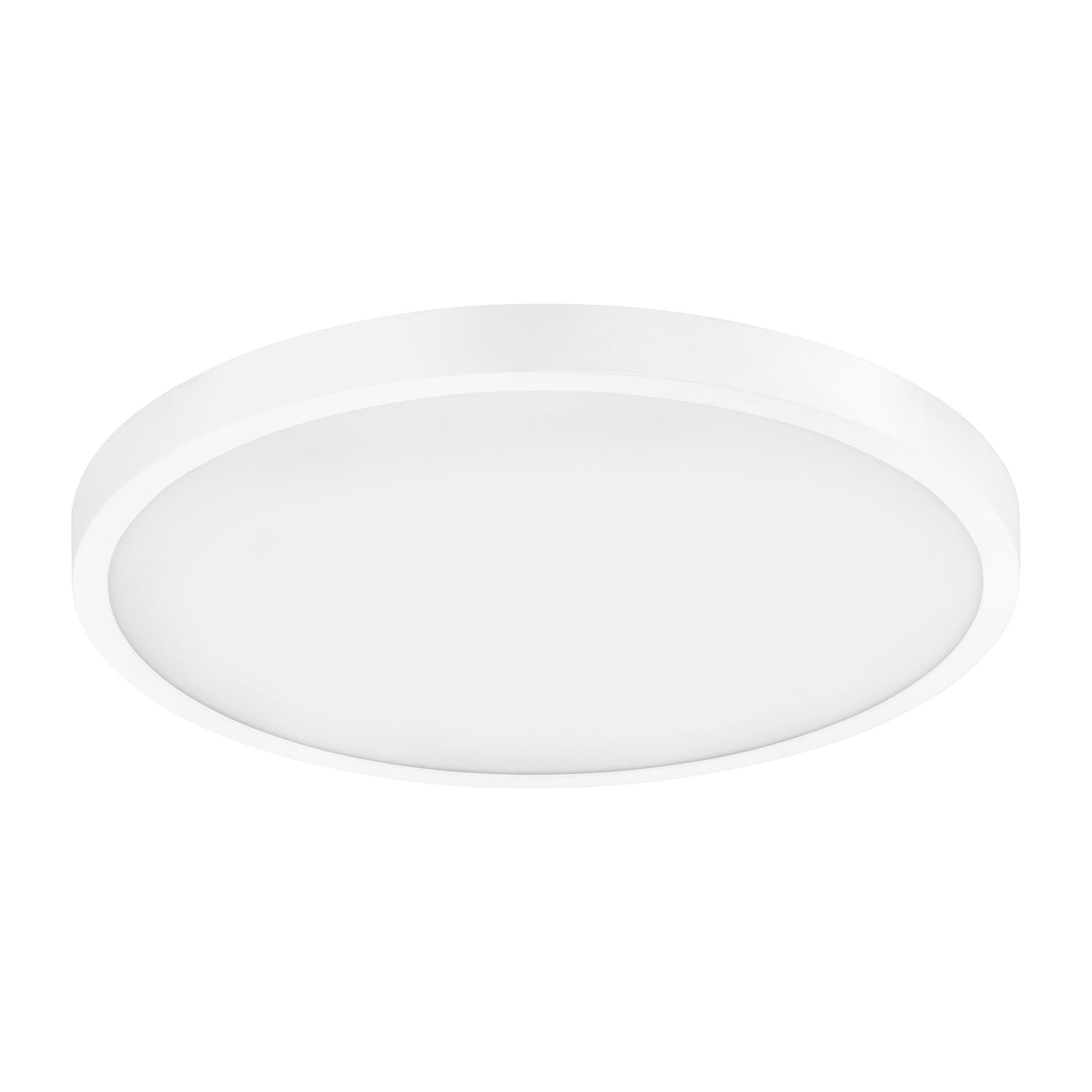 Plafonnier plastique blanc FUEVA 1 Rond D40CM LED INT 1X22,3W