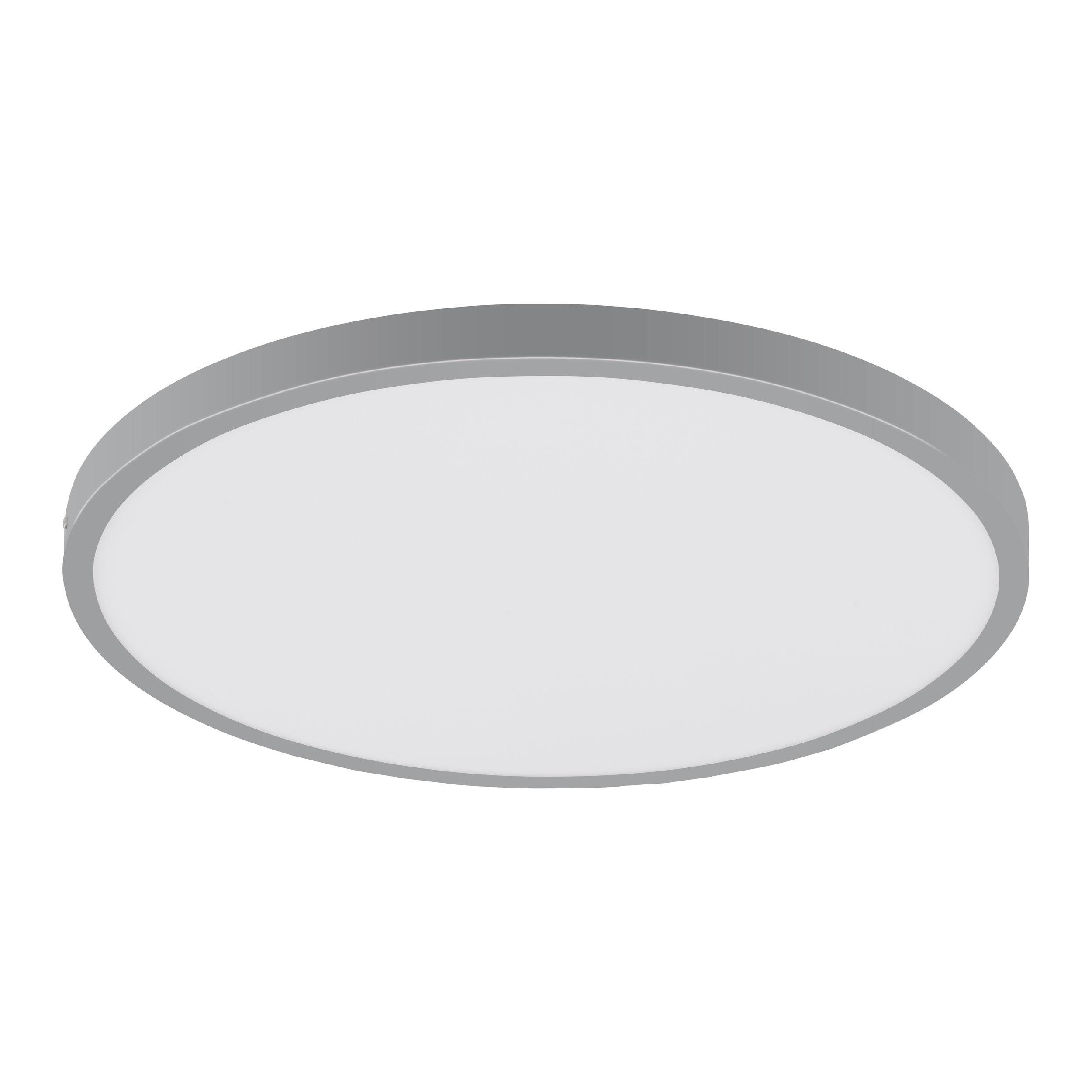 Plafonnier plastique argenté FUEVA 1 Rond D40CM LED INT 1X22,3W