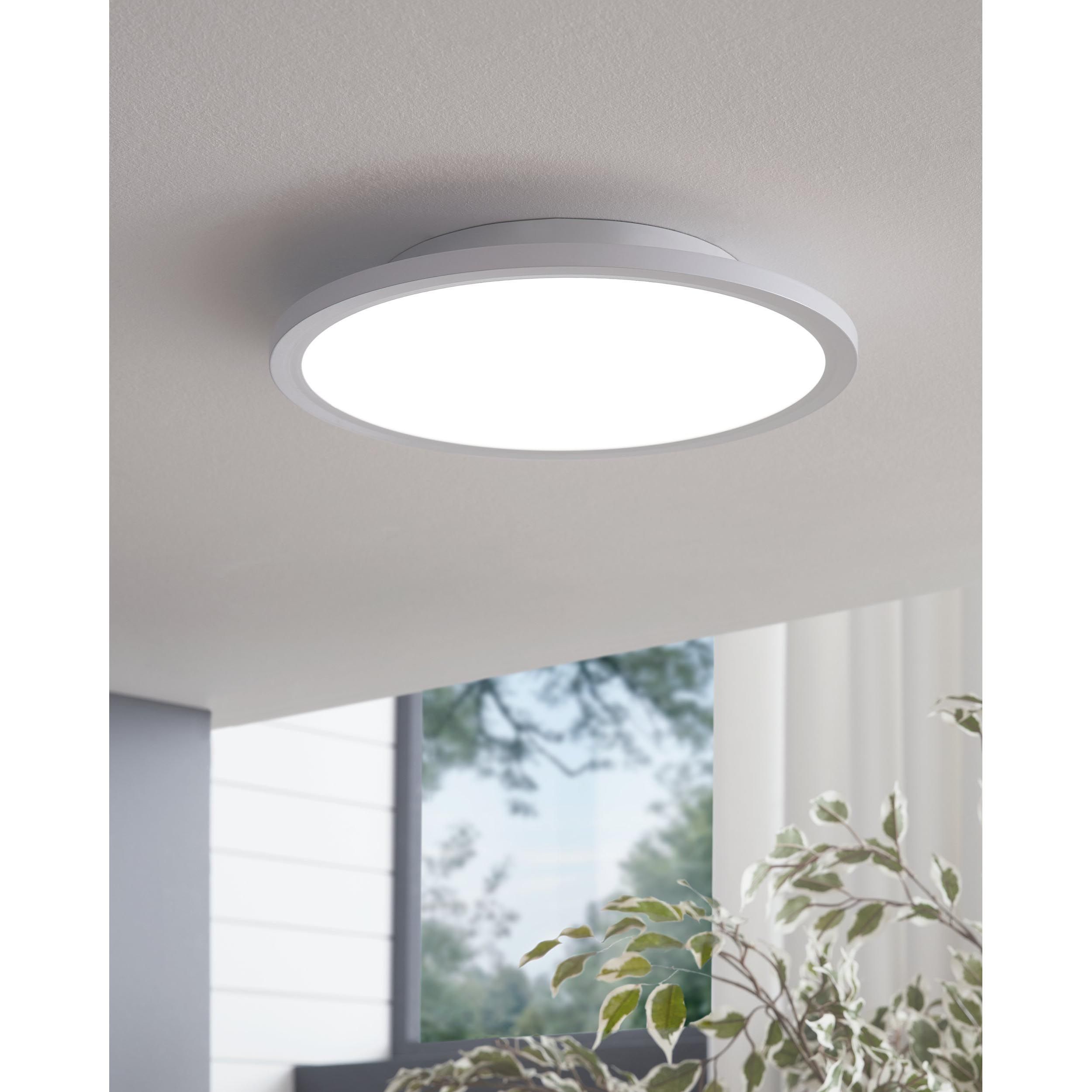 Plafonnier métal blanc SARSINA LED INT 2X17W