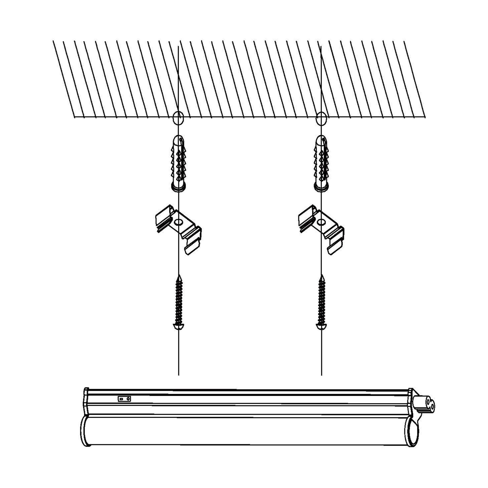 Plafonnier plastique blanc DUNDRY LED INT 1X6,6W